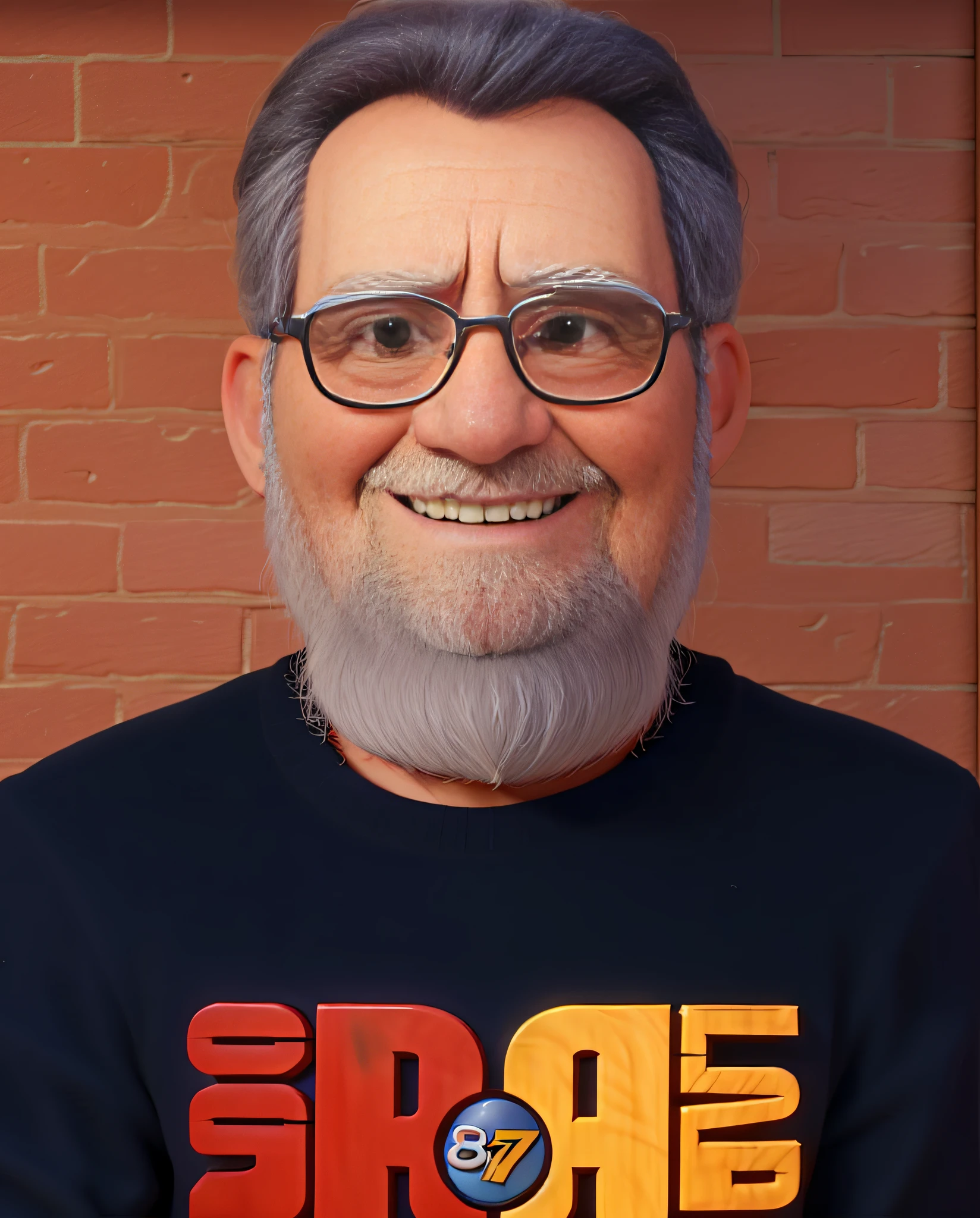 a realistic DISNEY PIXAR old man 4k