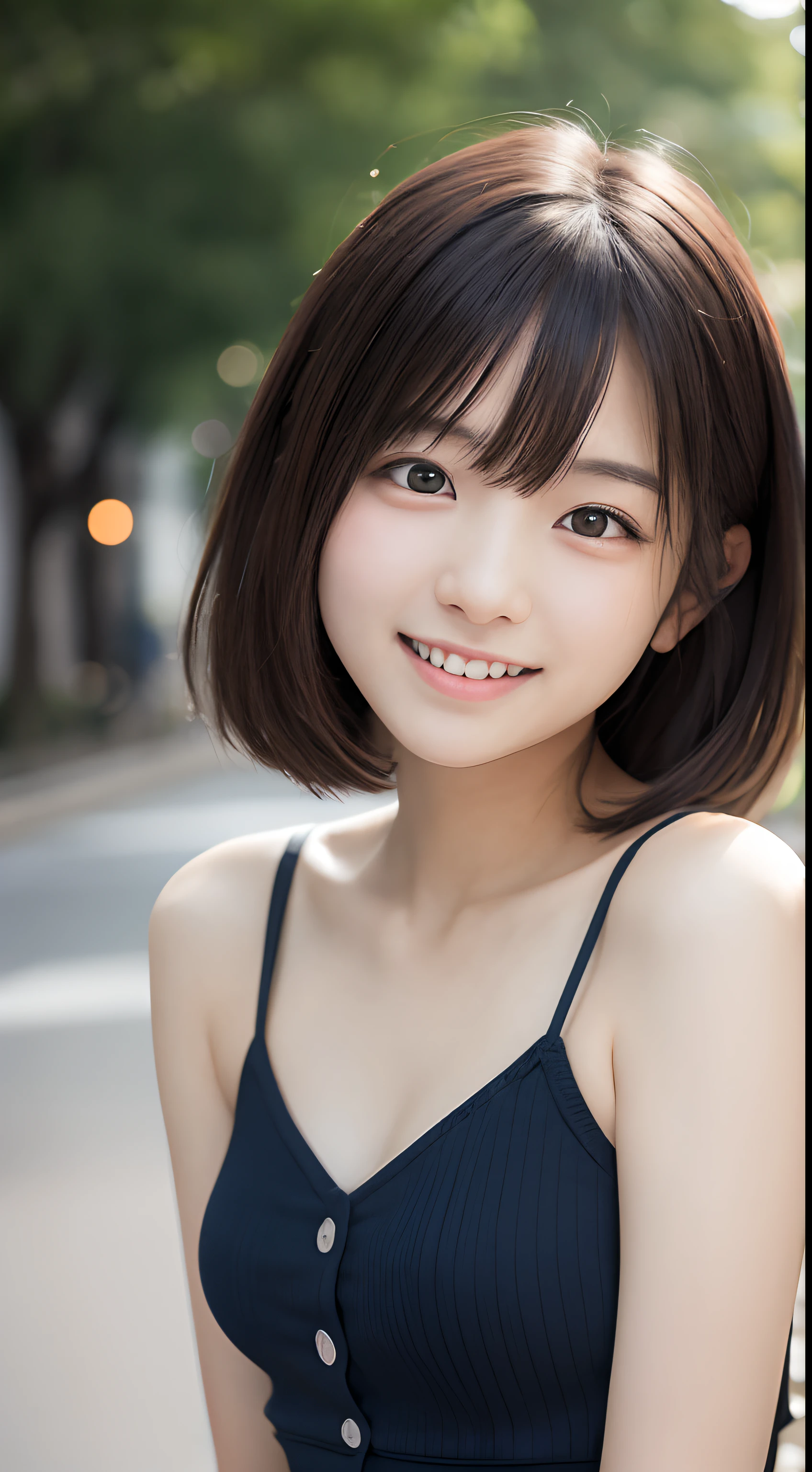 8k,(RAW photo),(best quality, masterpiece:1.2), (realistic, photo-realistic:1.25), ultra high res,
(yo), very cute 1girl, kawaii,  (smiling), (loli:0.5), (loli face:1.4), (plump body:0.9), (little:1.25),


(nude:1.1),

(embarrassed:0.1), (full-face blush:0.1), 
(flat chest:1.1),

in street, form below, 
free pose, 
cowboy shot,

(short hair:1.2), parted bangs, dark brown hair, 
Glossy Skin, clear white skin, 