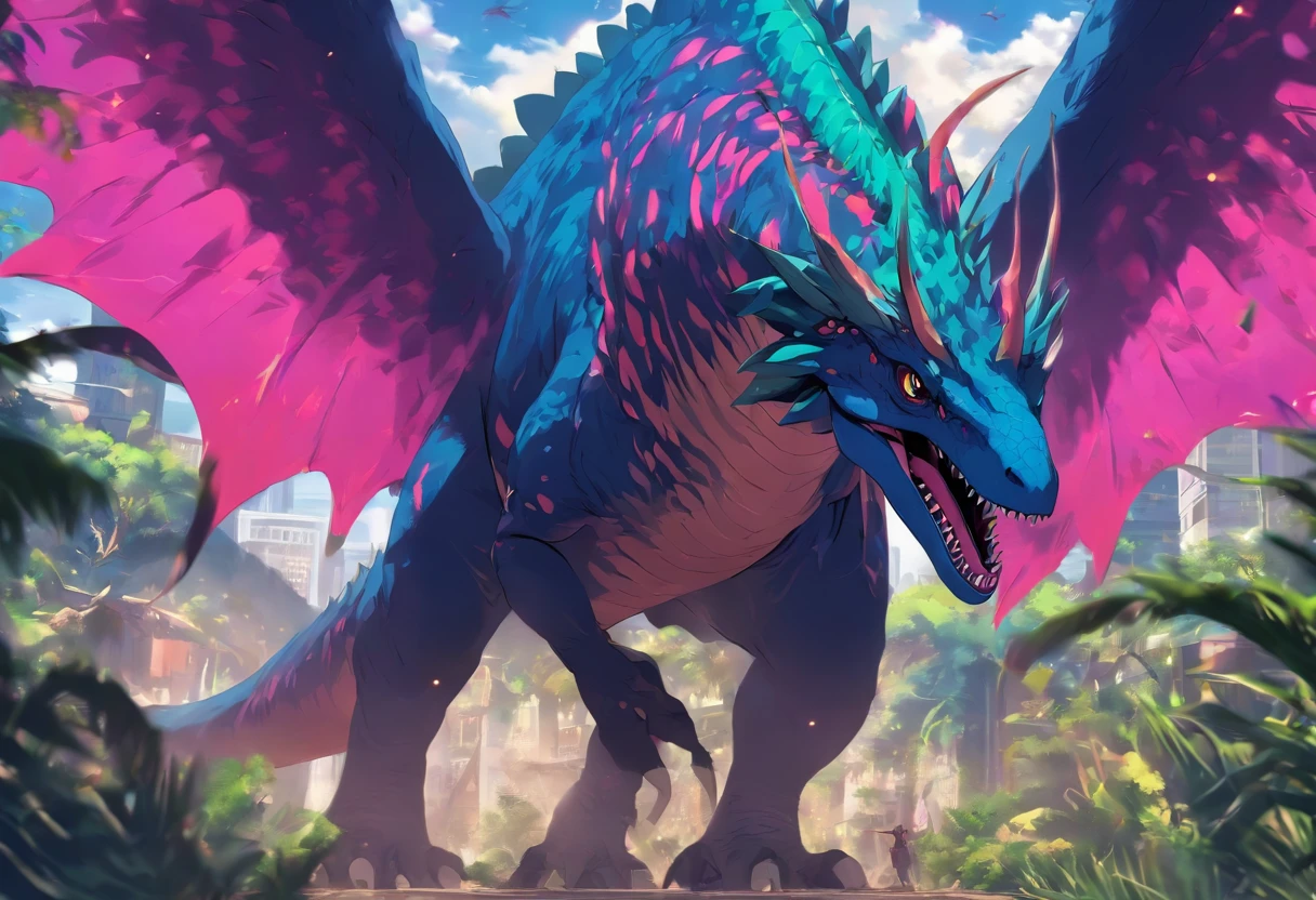 Dinosaur like Monster with wings and scorpion like tail