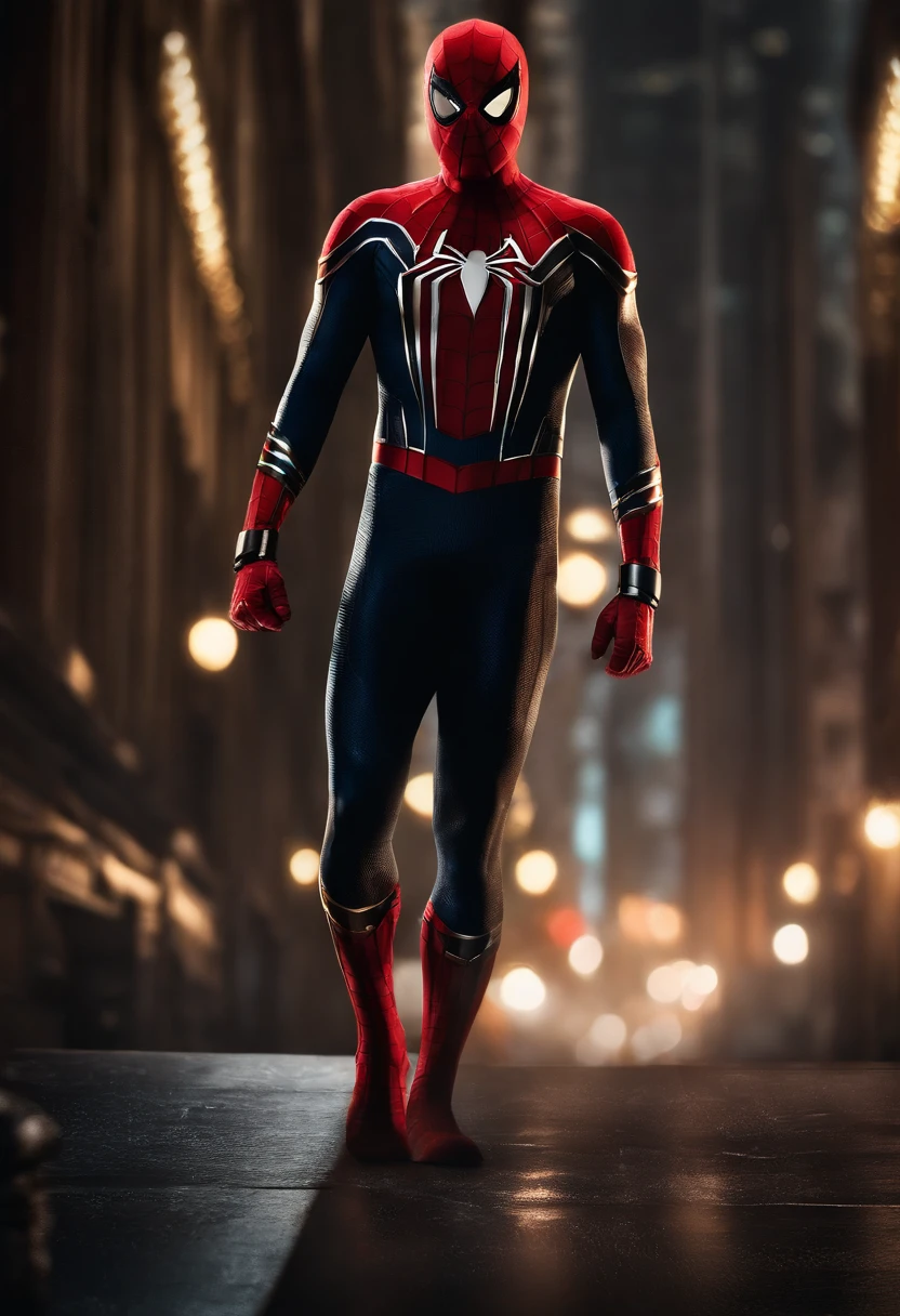 Spider-Man movie poster，poster for，tmasterpiece，super-fine，Ultra photo realsisim，Hyper-realistic，best qualtiy，8K，Ultra-clear，A high resolution，