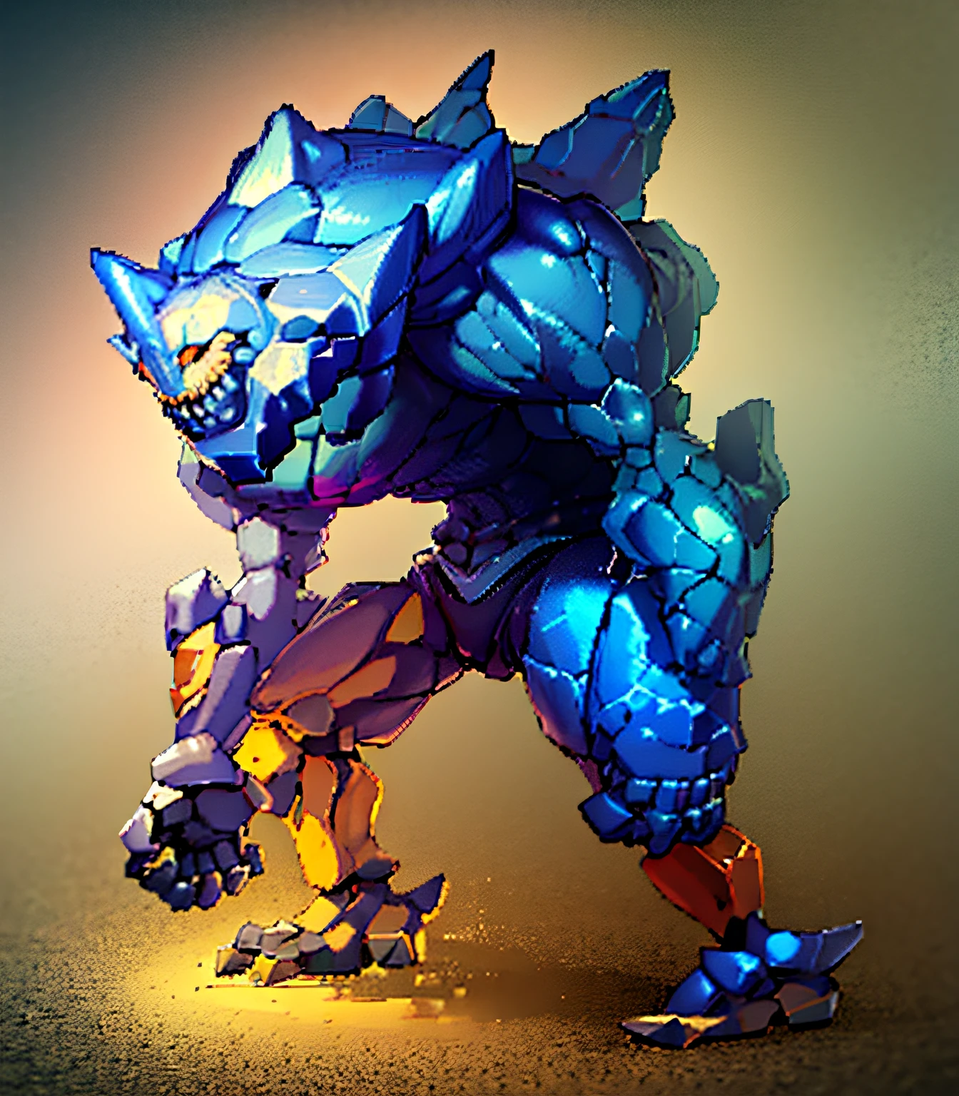 monstro golem de gelo rgp game monstro