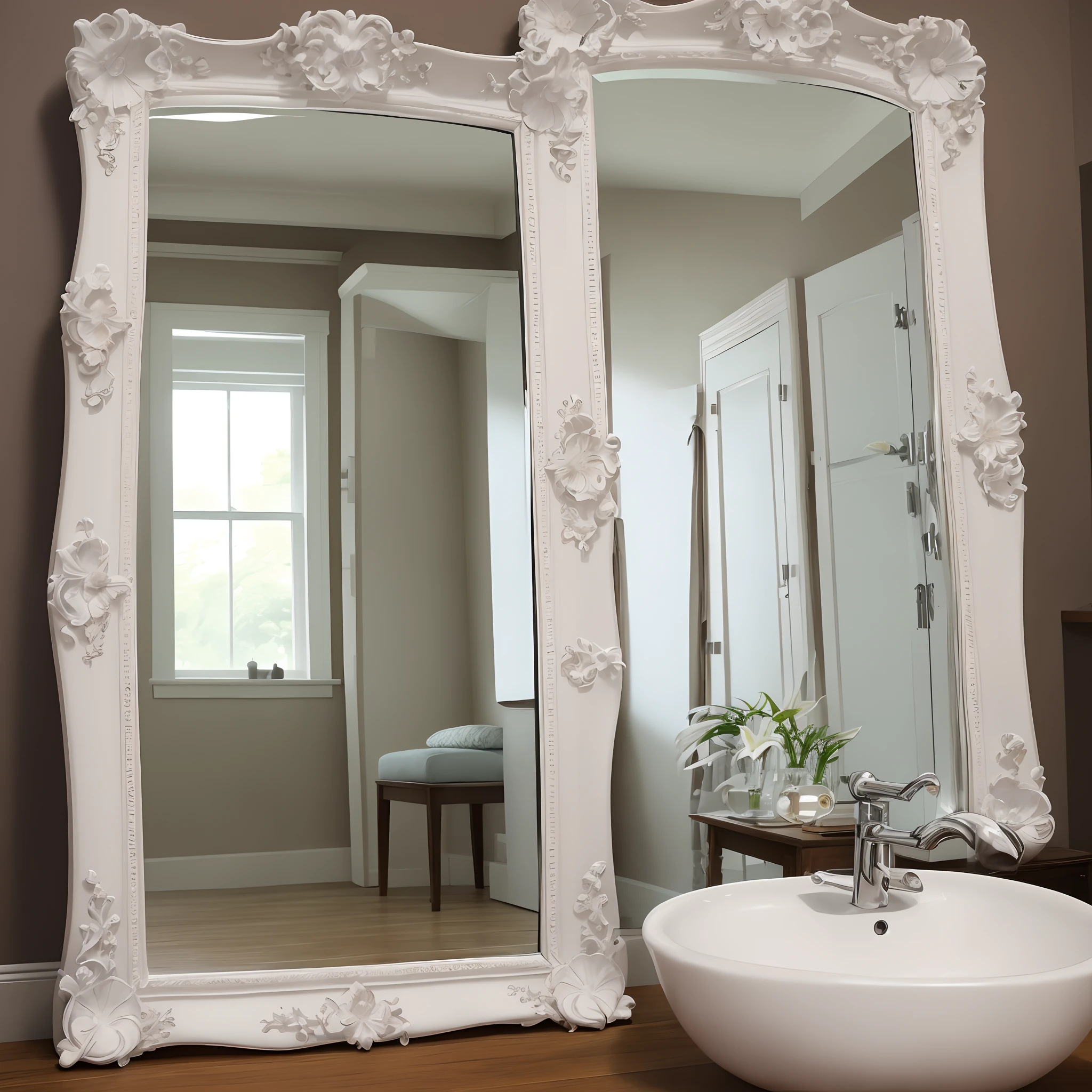 Mirror and lily