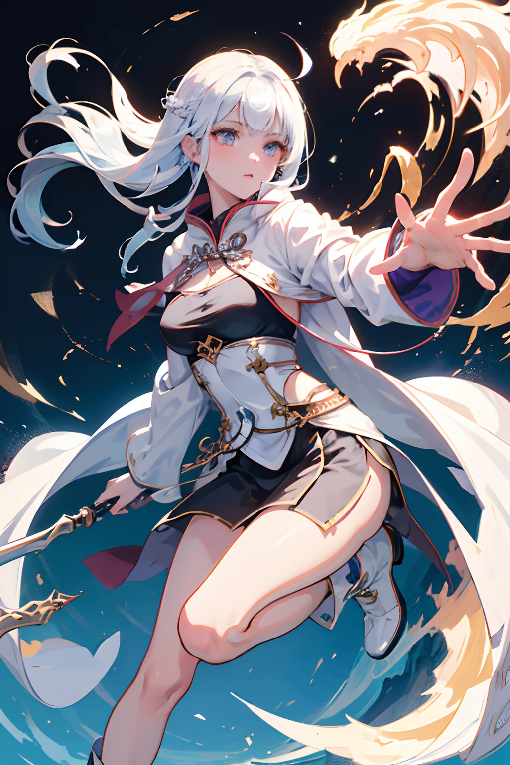 ((Highest quality and exquisite details)), ((Masterpiece of artistry and allure)), Detailed and Textured, Perfect Face with Kind Expressions, Healing Aura, Alluring Energy, Fortune Teller's Charisma, Fantastic Imagery, Vivid and Bright Colors, Long and Wavy Locks, Frontal View, Gal with Flashy Hair, Wizard's Enchanting Attire, Anime-inspired Robe, Sparkling Crystal Eyes, Eyelashes Long and Full, Goddess of Fortune and Prosperity, Economic Fortune and Billionaire Status Symbolized, God-like Presence, Wealth and Power
