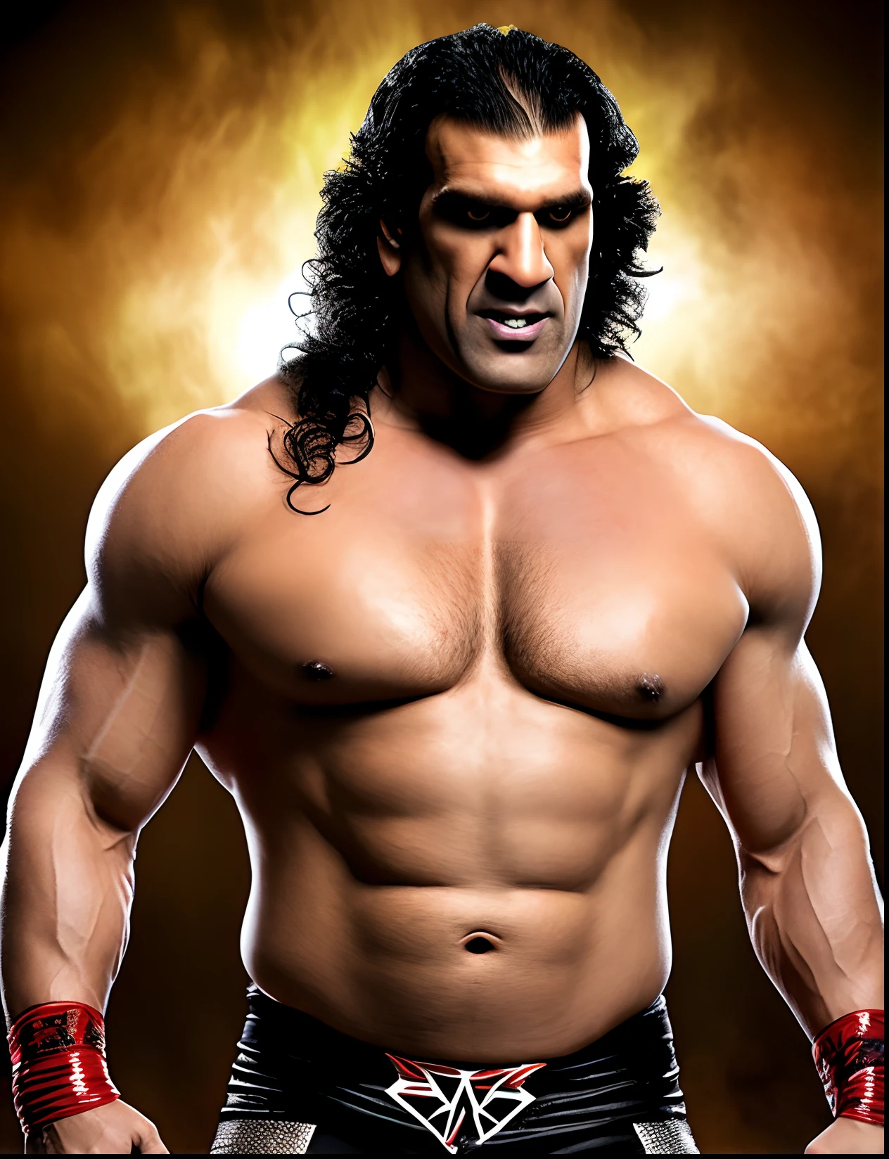 Wwe superstar the great khali as ganon from legend of zelda