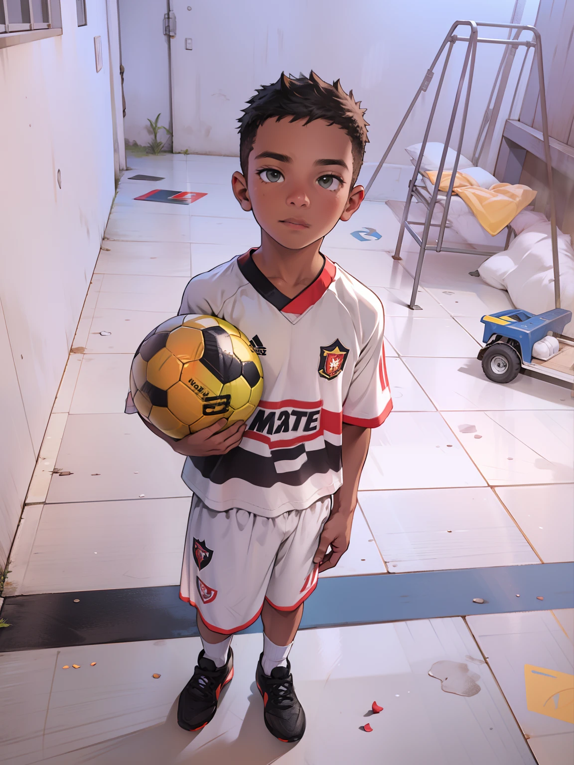 Um jogando futebol,quadra de futebol,juventude