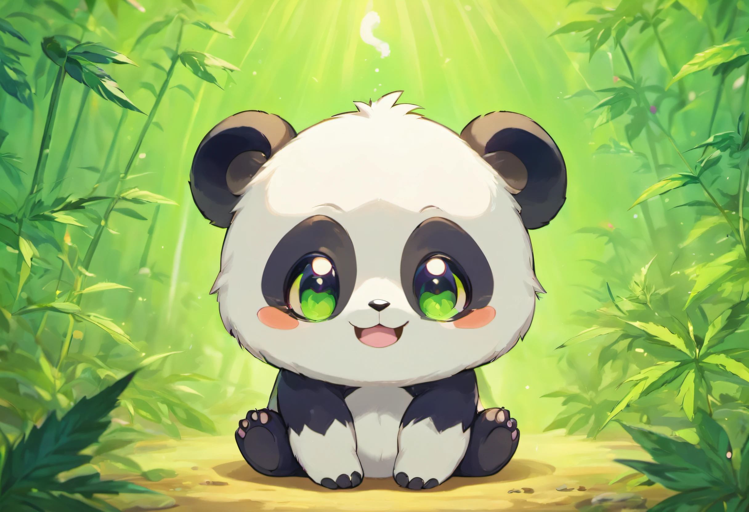 Baby Stoner Panda, Stoned Eyes, ????????? Panda Cub, 420, Quadruped, Almost Closed Lazy Eyes