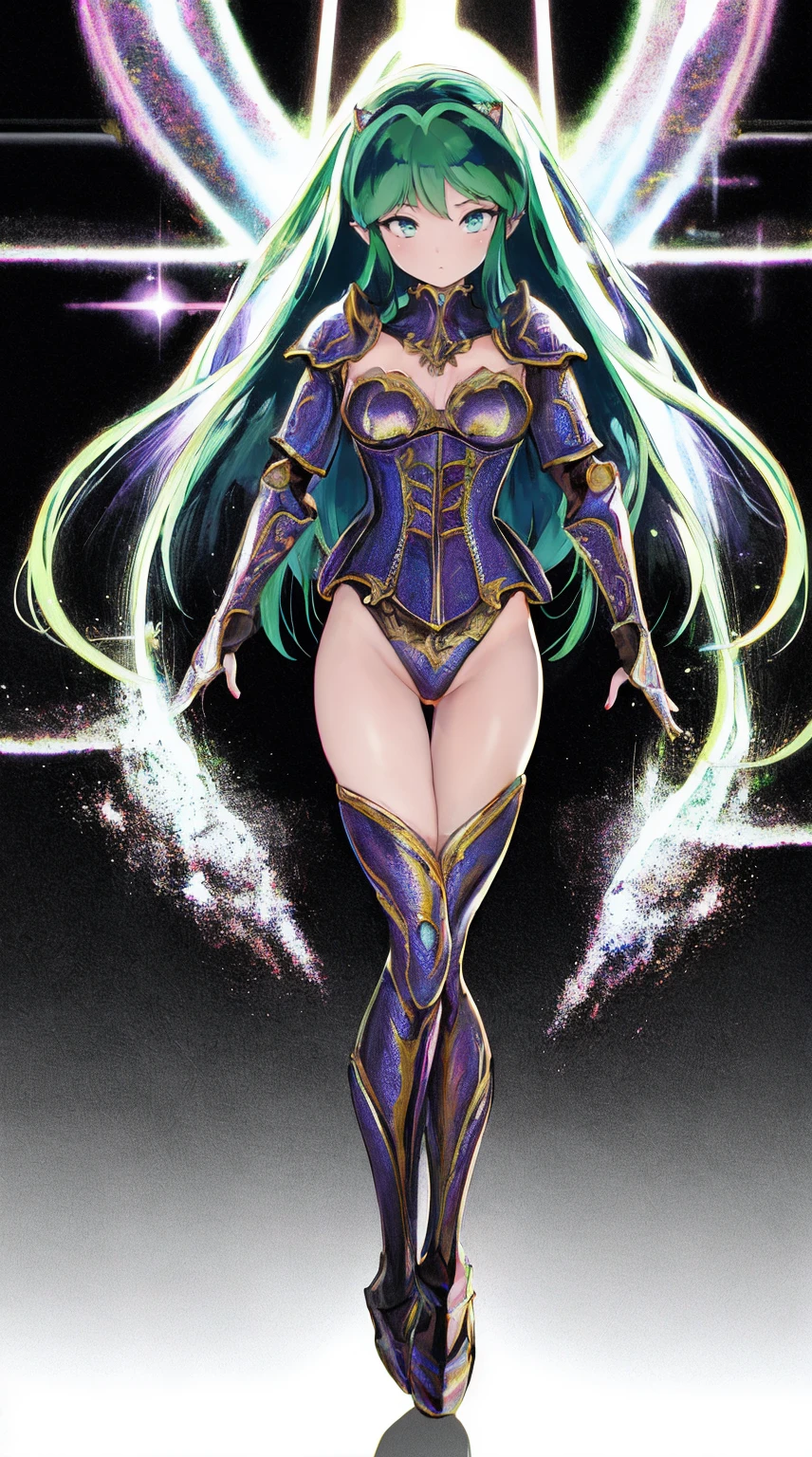 masterpiece, best quality,medieval armor, corset, breastplate,lum, , urusei yatsura,pulllover,Romanticism, Gothic art, anime, Renaissance, Conceptual art, chiaroscuro, depth of field, cinematic lighting, motion blur, chromatic aberration, sparkle, glowing light, god rays, ray tracing, reflection light, backlighting, blending, bloom, chromatic aberration abuse, dithering, drop shadow, film grain, Fujicolor, halftone, image fill, motion lines, multiple monochrome, optical illusion, anaglyph, stereogram, scanlines, silhouette, speed lines, vignetting, UHD, retina, masterpiece, ccurate, anatomically correct, textured skin, super detail, high details, high quality, award winning, best quality, highres, 1080P, HD, 4K, full body, standing,refsheet