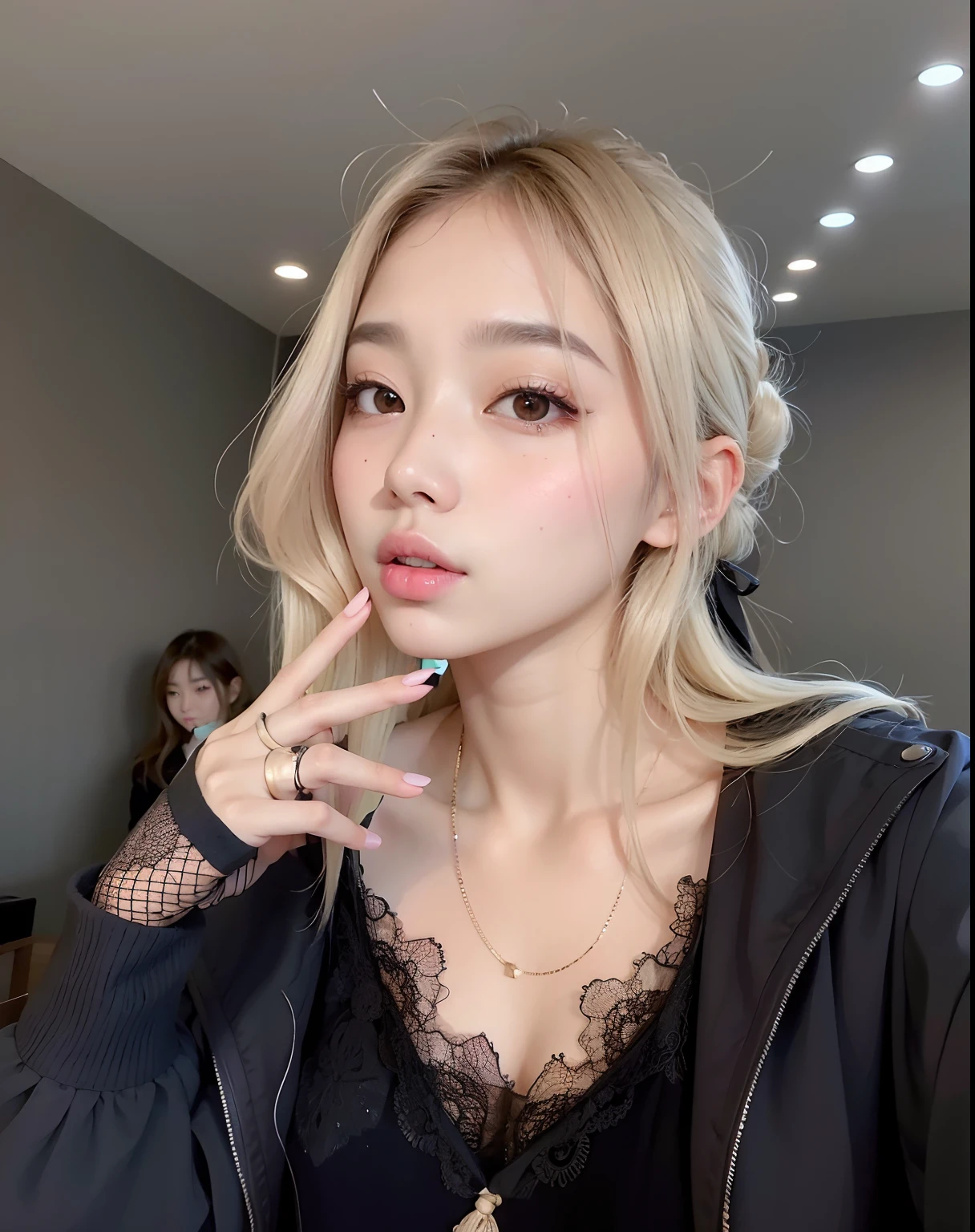 Araffe asian woman with long black hair and a tanned blouse, Jaeyeon Nam, Jinyoung Canela, Heonhwa Choe, Lee Ji-eun, Lee Ji - Eun, menina coreana, Mulher sul-coreana bonita, Hwang SE - EM, Portrait of female Korean idol, menina coreana jovem bonita, menina coreana jovem bonita, Parque Ji-min, wan adorable korean face