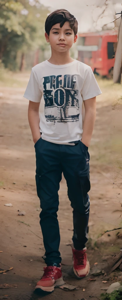 Boy in the woods