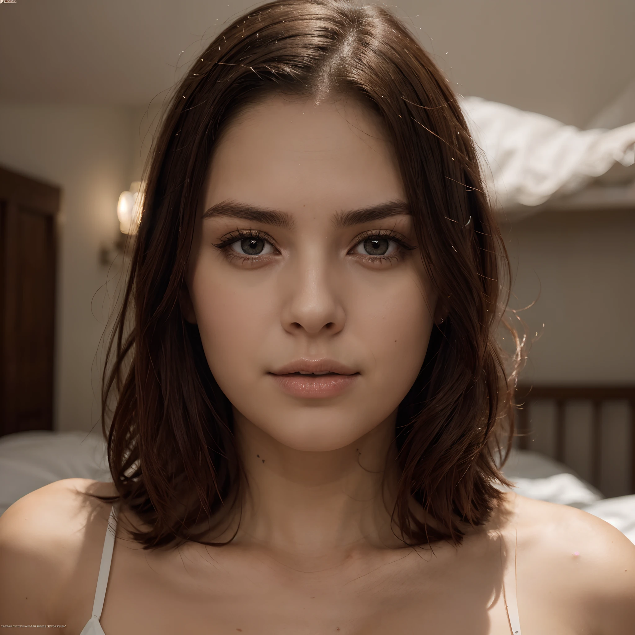 a young white female, sitting on rafters in ceiling of a modern day cabin, extremely detailed and realistic, beautiful detailed eyes, beautiful detailed lips, extremely detailed face, long eyelashes, elegant expression, serene and contemplative pose, wooden log cabin, high ceilings, natural lighting, warm color tones, photorealistic, cinematic composition, masterpiece, 4k
