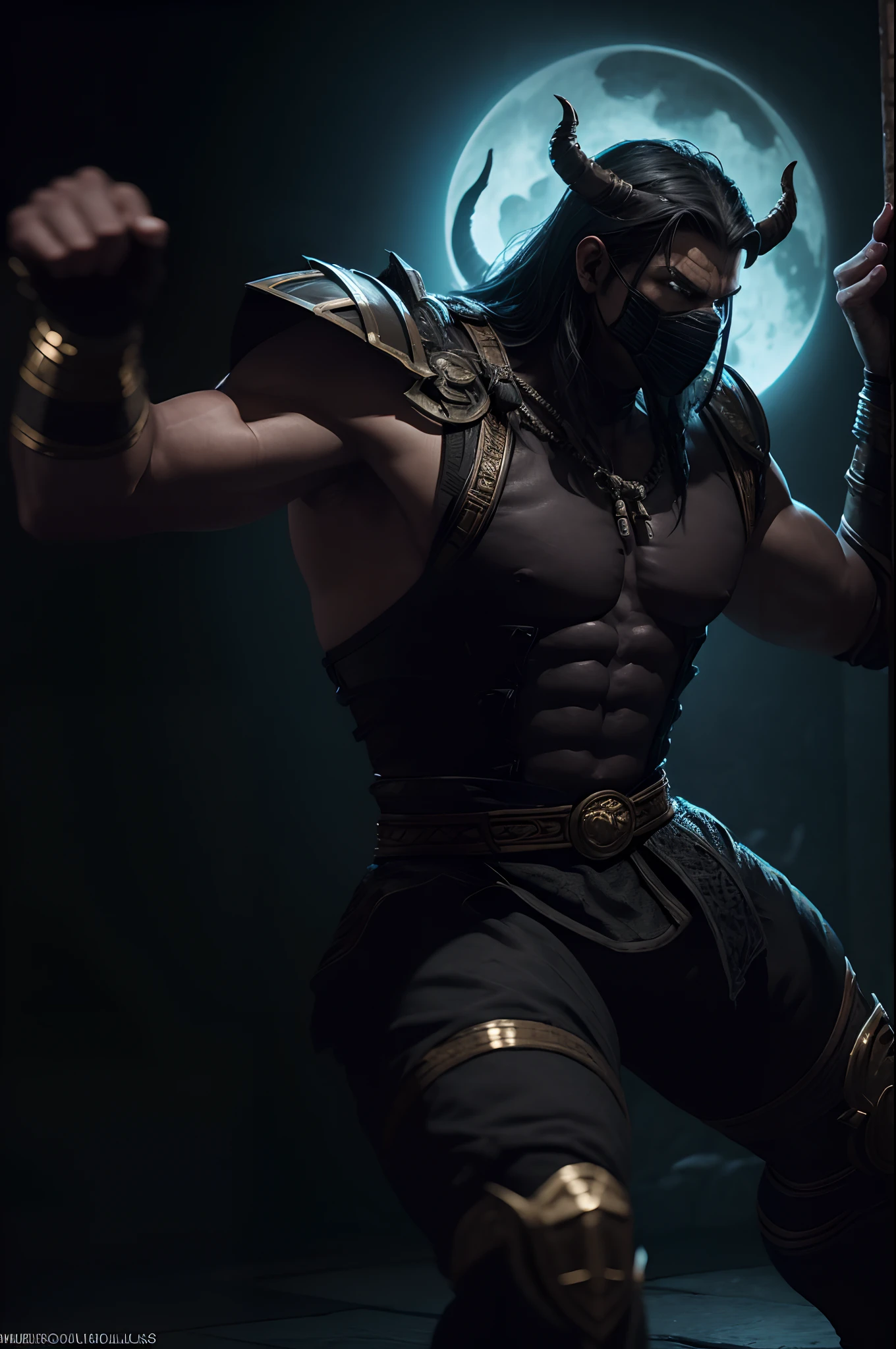 ((Original)) Mortal Kombat Character: Heracles. 3D graphics, Mortal Kombat 11 graphics, DLC character.