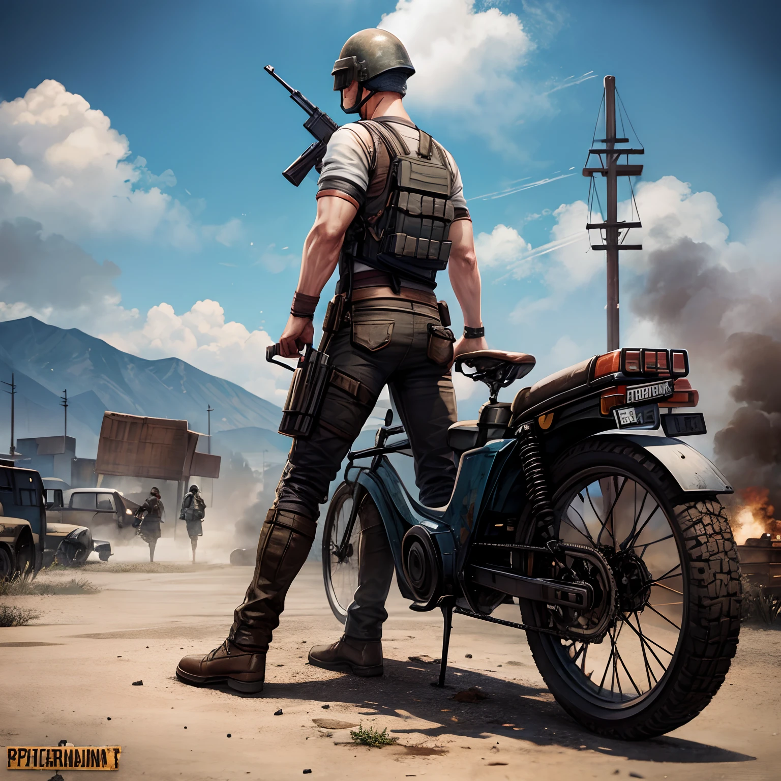 PUBG Pocariman painting of a man