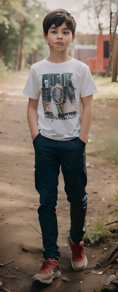 Boy in the woods