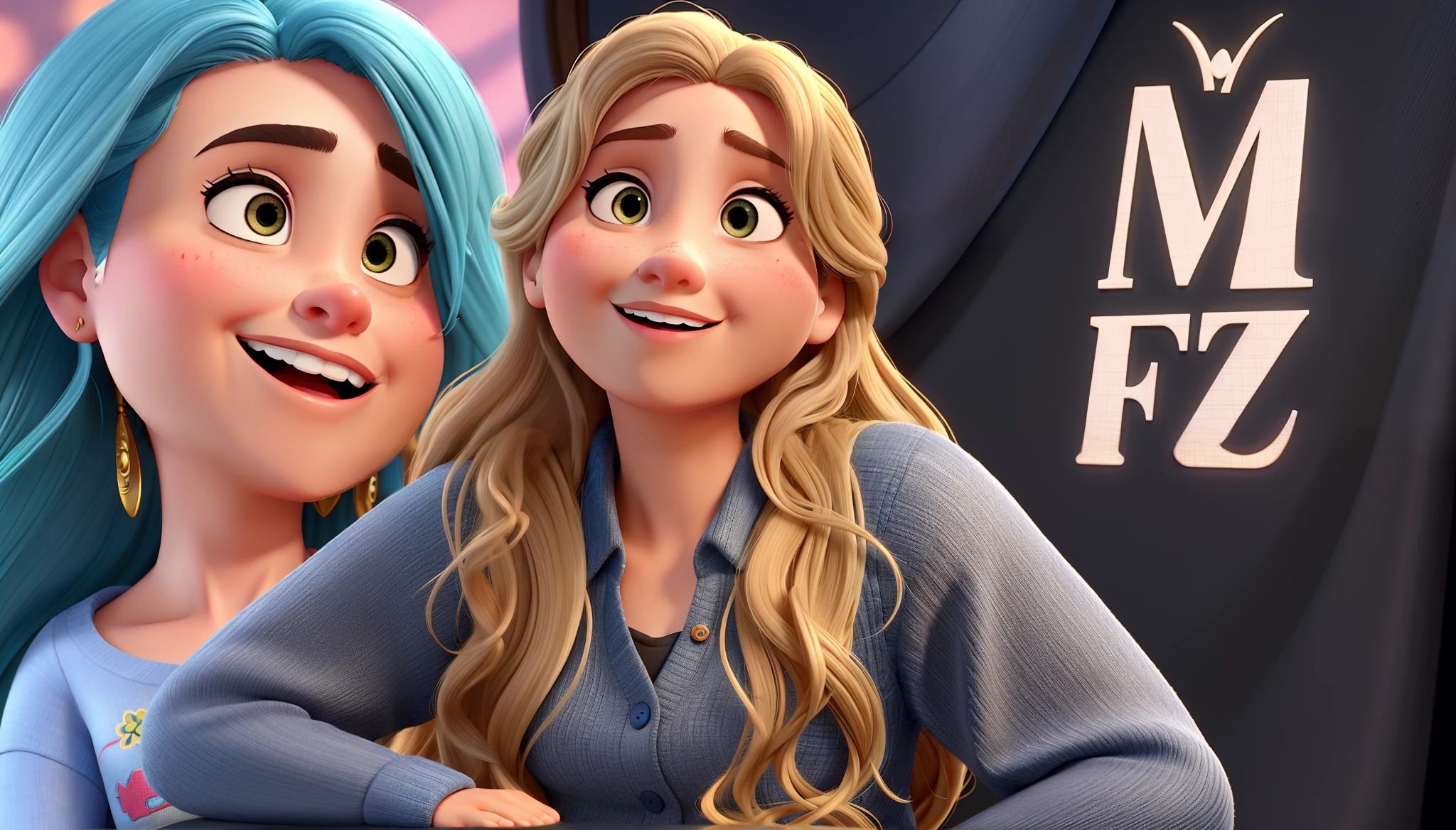 Uma mulher ,estilo Disney Pixar, alta qualidade, melhor qualidade,