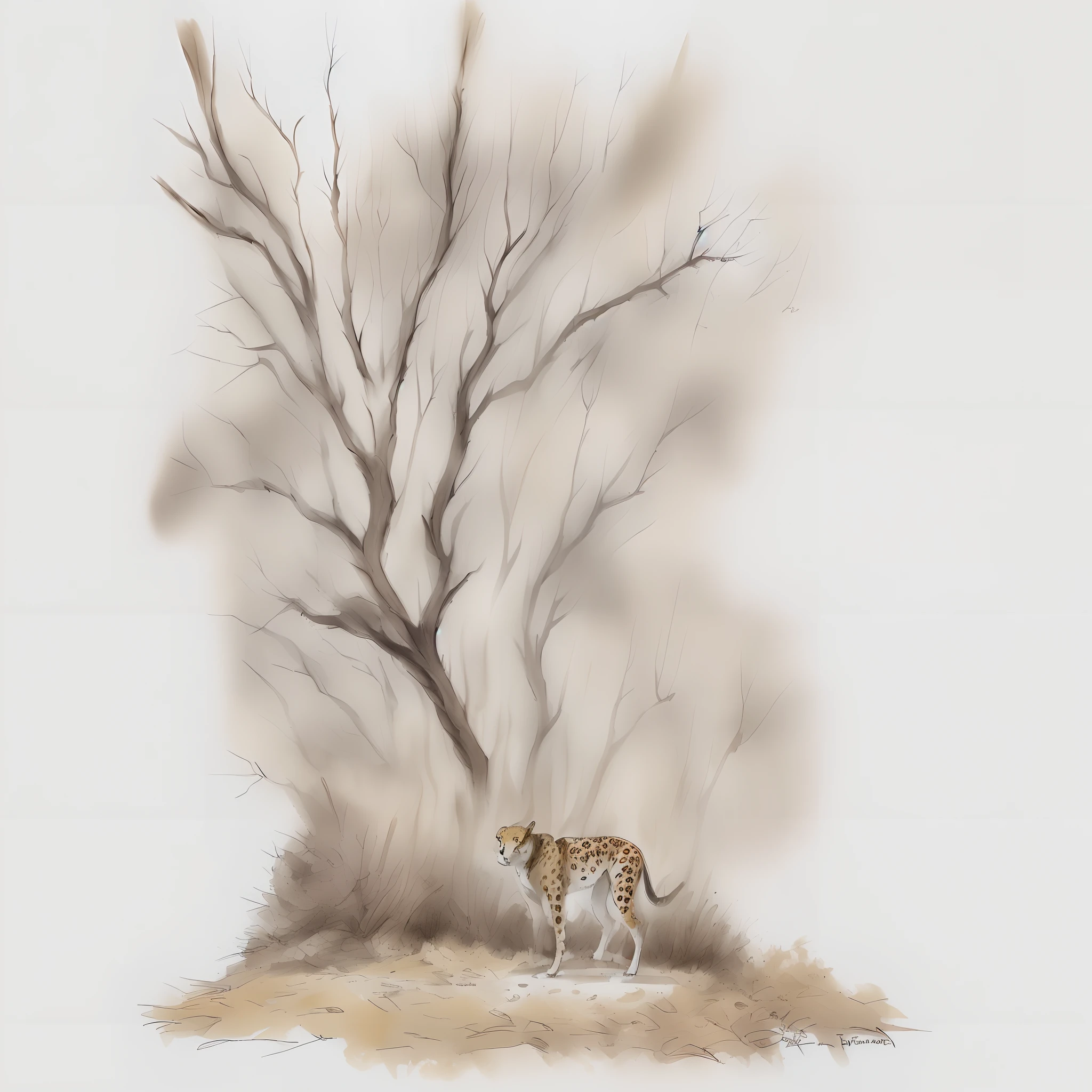 petite, furry, cheetah, naked, tail