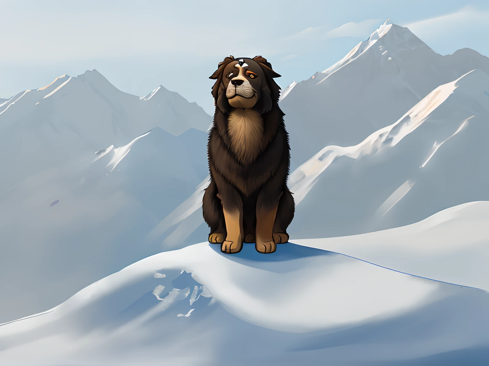 In the foothills of the distant Himalayas,There is a small village surrounded by dense forests。In this village,There is a brave little Tibetan mastiff,His name is Dorjee。Dorjee is a small dog,But his dream is to become the bravest guardian in the village。