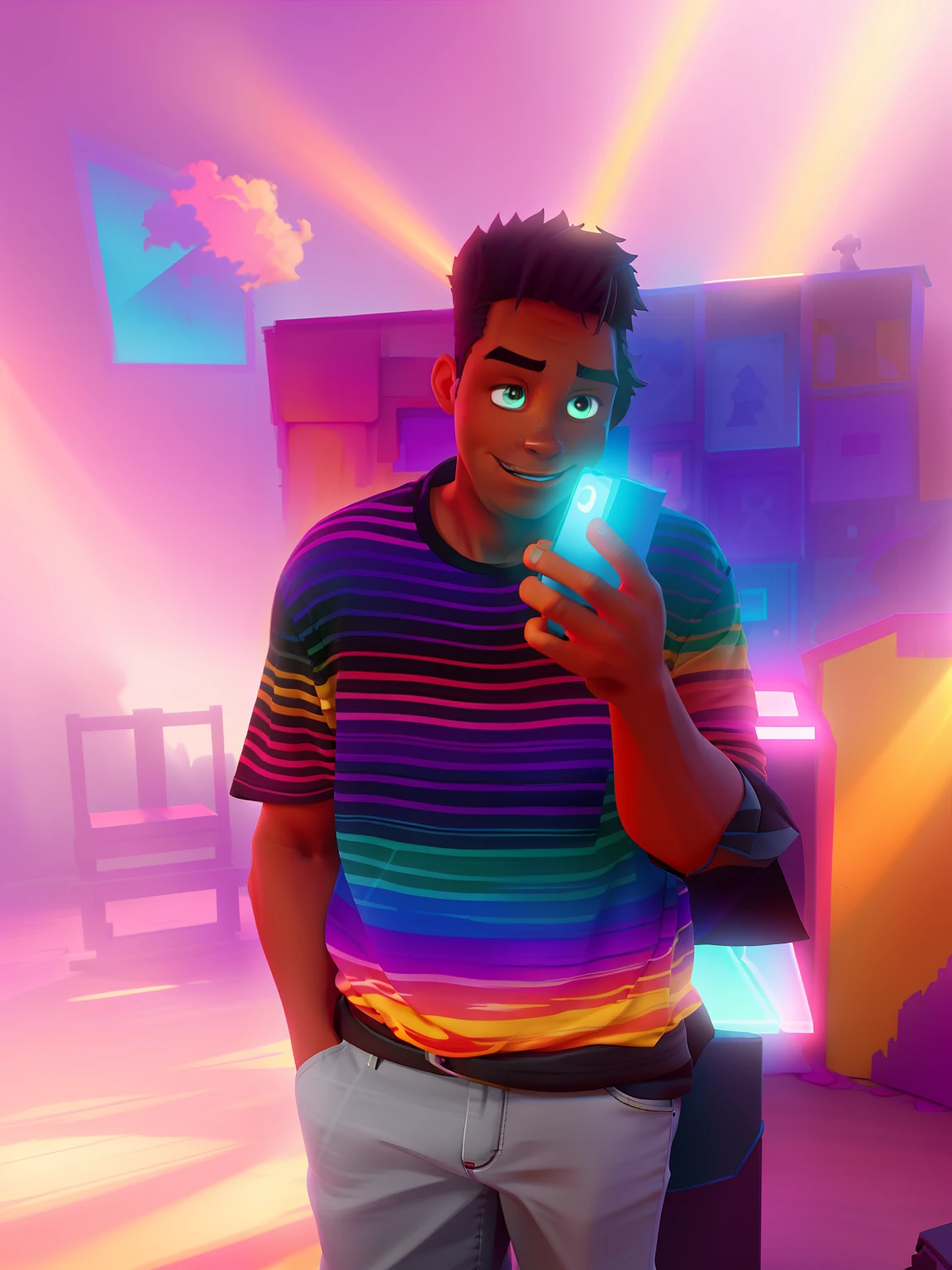 in the style of in the style of volumetric fog, god rays, high contrast, vibrant colors, vivid colors, high saturation, by Greg Rutkowski and Jesper Ejsing and Raymond Swanland and alena aenami, featured on artstation, wide angle, portrait orientation, in a style of GOTHIC