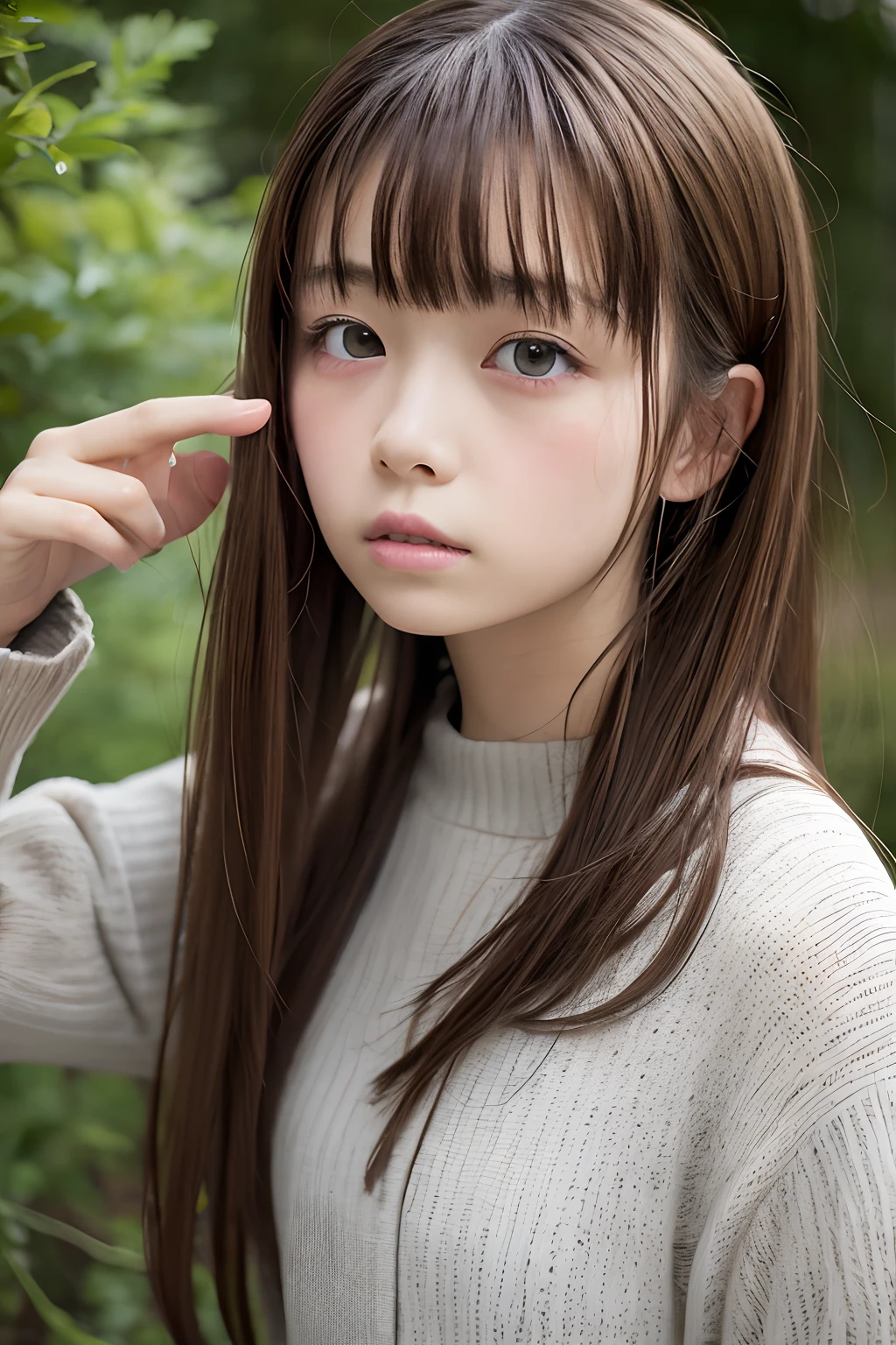 14age、Best Quality, absurderes, Ultra-detailed, Yamanaka_Ino, 1girl in, Solo_focus, hair down