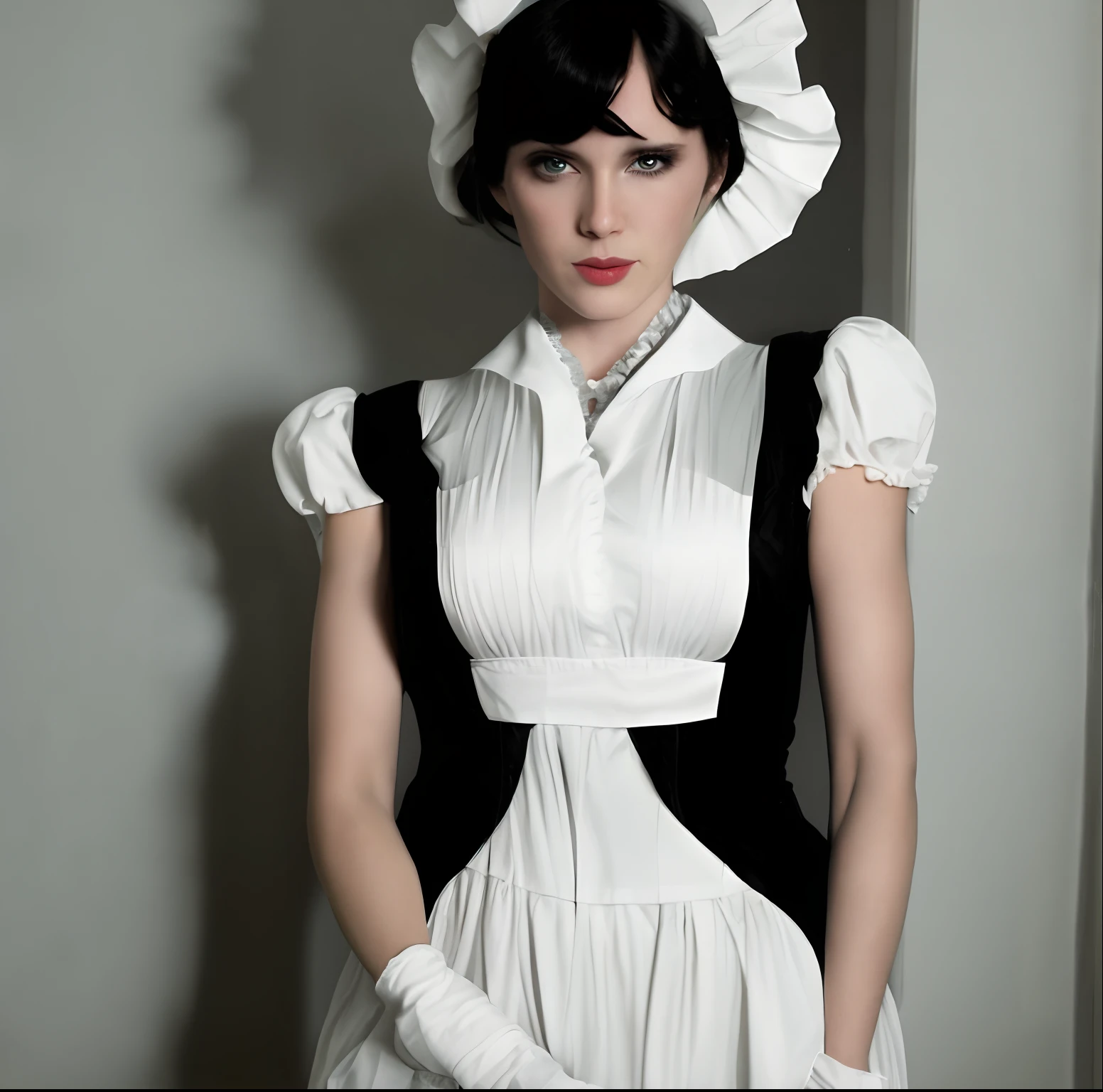 Femboy usando maid