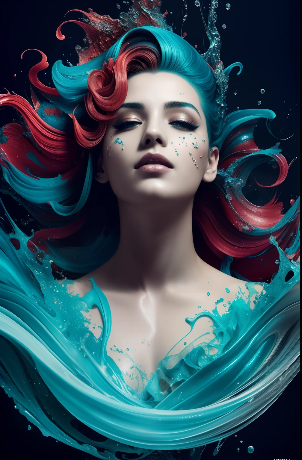 Alberto seveso art, water ink, ink water, ink cloud, alberto seveso art, loose painting style, intricate detail, sexy, erotic, cinematic lighting, octane render, 8k render, volumetric lighting