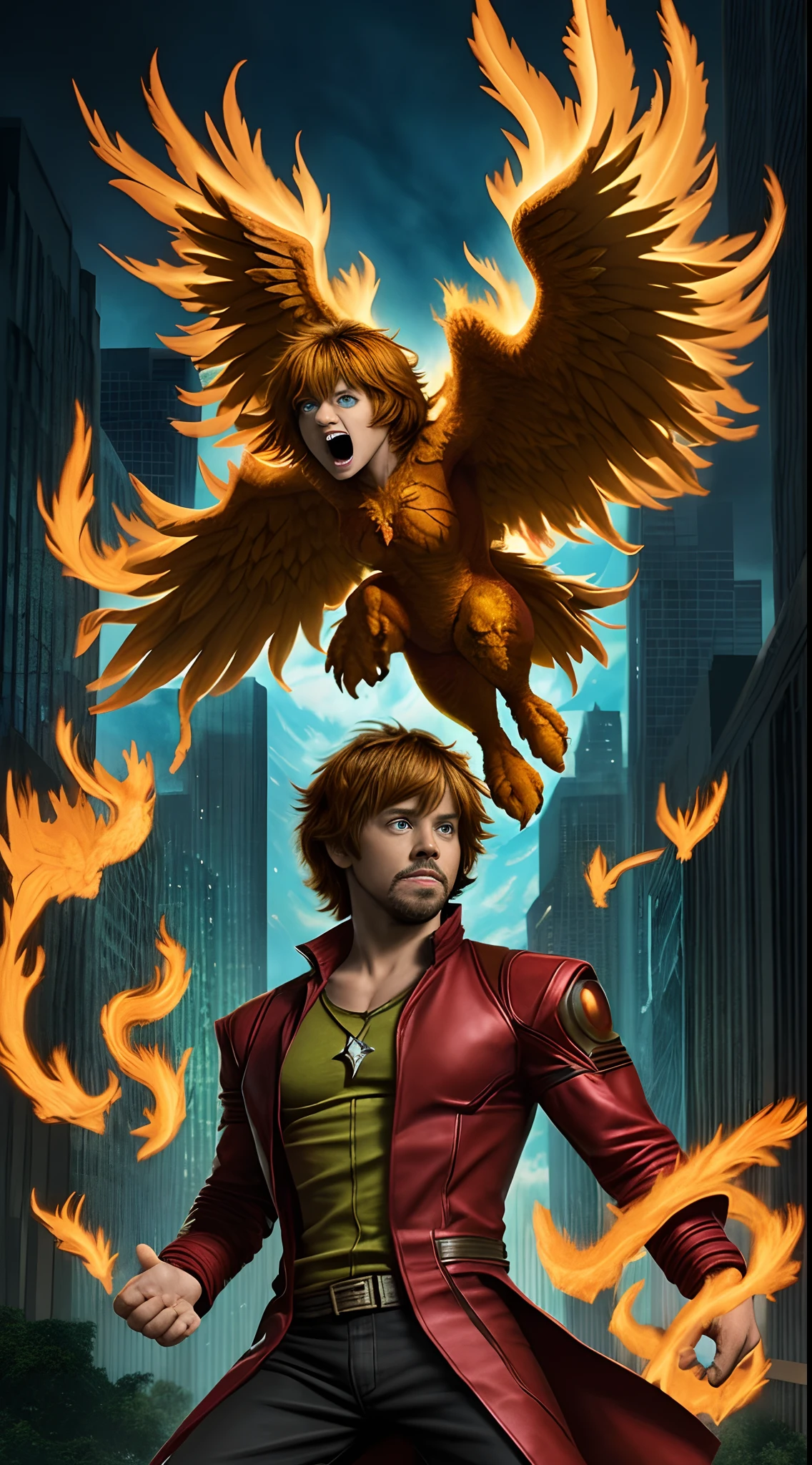 Shaggy as Marvel's phoenix