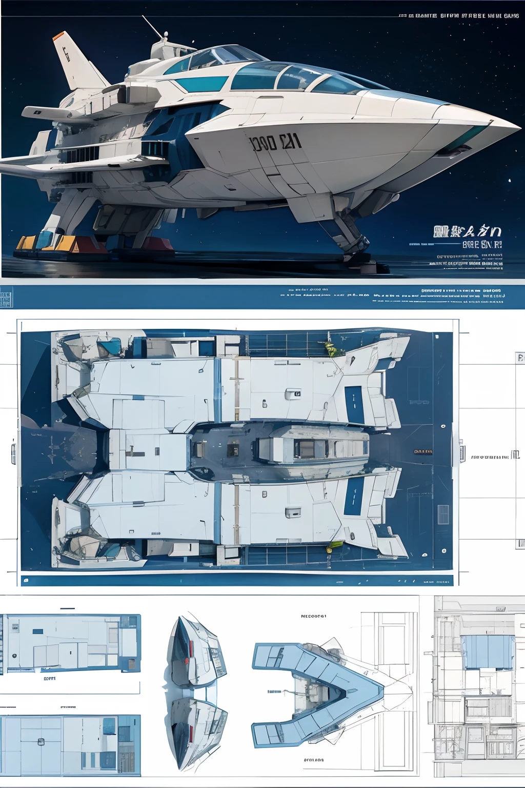 line-art, art book, character sheet, gundam 00 reimagined, 8k, best quality, design,  gundam iron-blooded orphans, tank design, building, spaceship design, equipment, concept art book, schematics, architecture, blueprint, geometrically sound, geometrically correct.