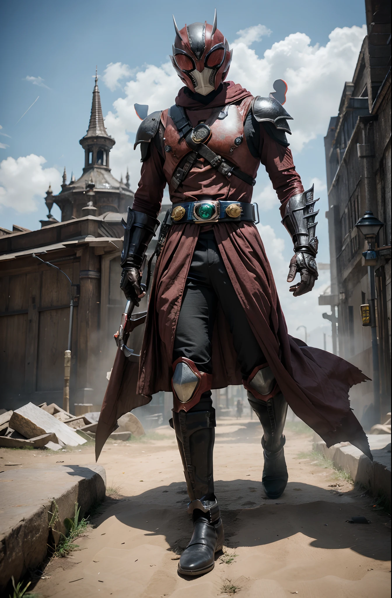 ((TOKUSATSU)), bloodborne hunter, kamen rider, power rangers.