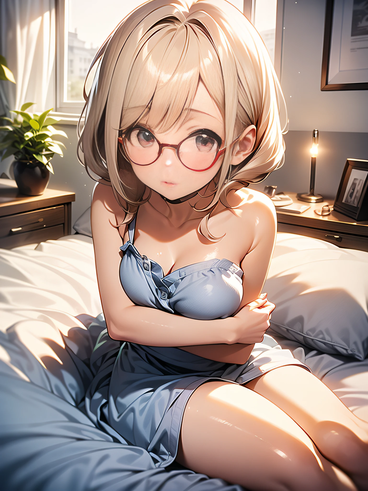 cheveux long blond, glasses, sparkling light blue eyes, poste de missionnaire, Breasts spread apart, position cowgirl, lying on a bed, position TWERK, aux seins nus, trentenaire, vraiment gros boobasterpiece), anime girl avec de gros seins, jolie fille anime, Ilya Kuvshinov. 4 km, [ Digital art 4 km ]!!, Style Anime 3D réaliste, Jolie fille d’anime, germe d&#39;extremely detailed art, oppaï, Style animé 4K, Rendu photo réaliste Anime girl, Anime hyper réaliste, animated style. 8