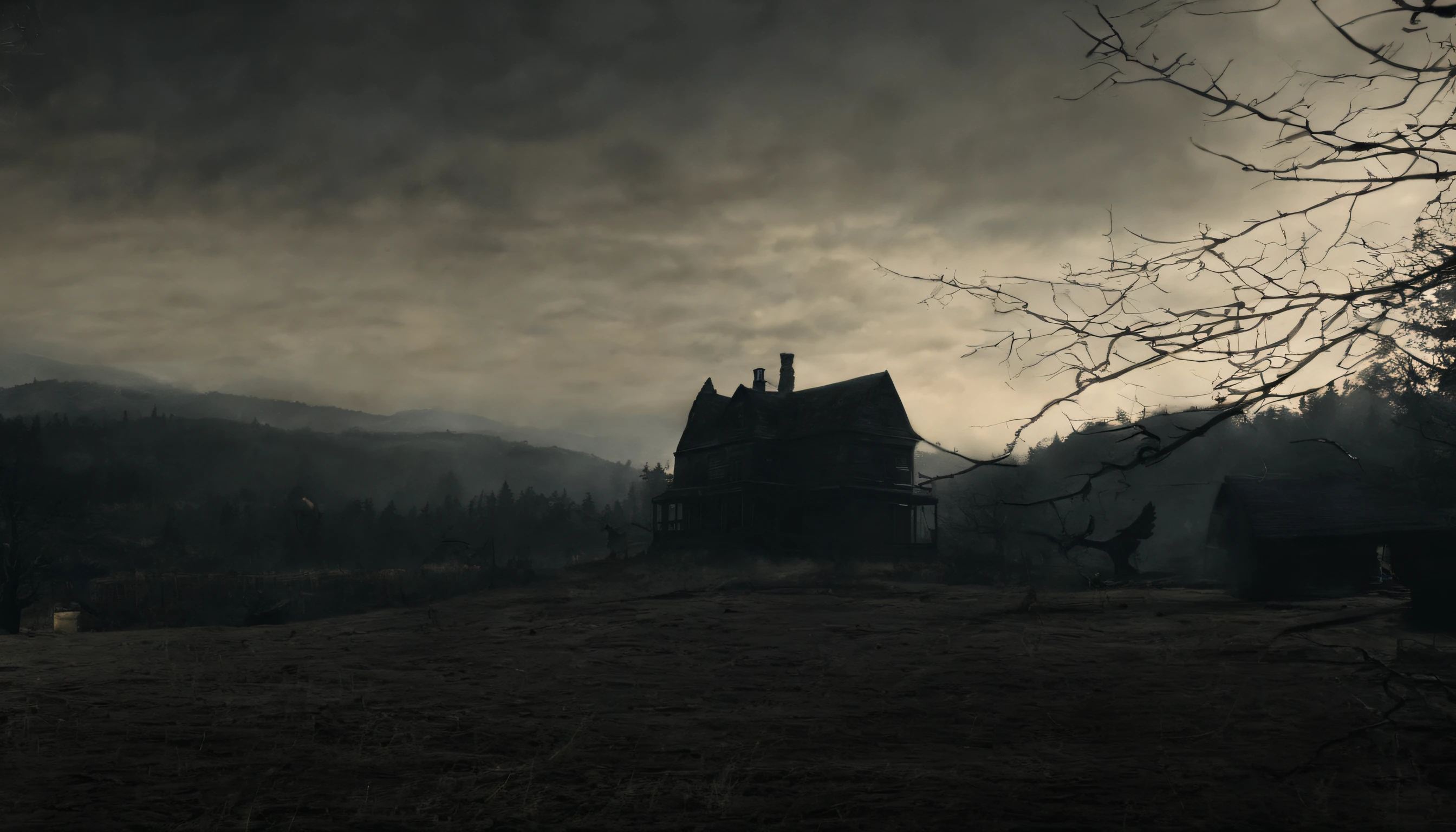 Quiet mountains at dusk、The golden sun slowly sets behind the three boys。They vowed to their hearts the adventures of the old mansion。In an atmosphere of anxiety and anticipation、Boy A shook his head stiffly.、「It's okay、Because we are together」I whispered。