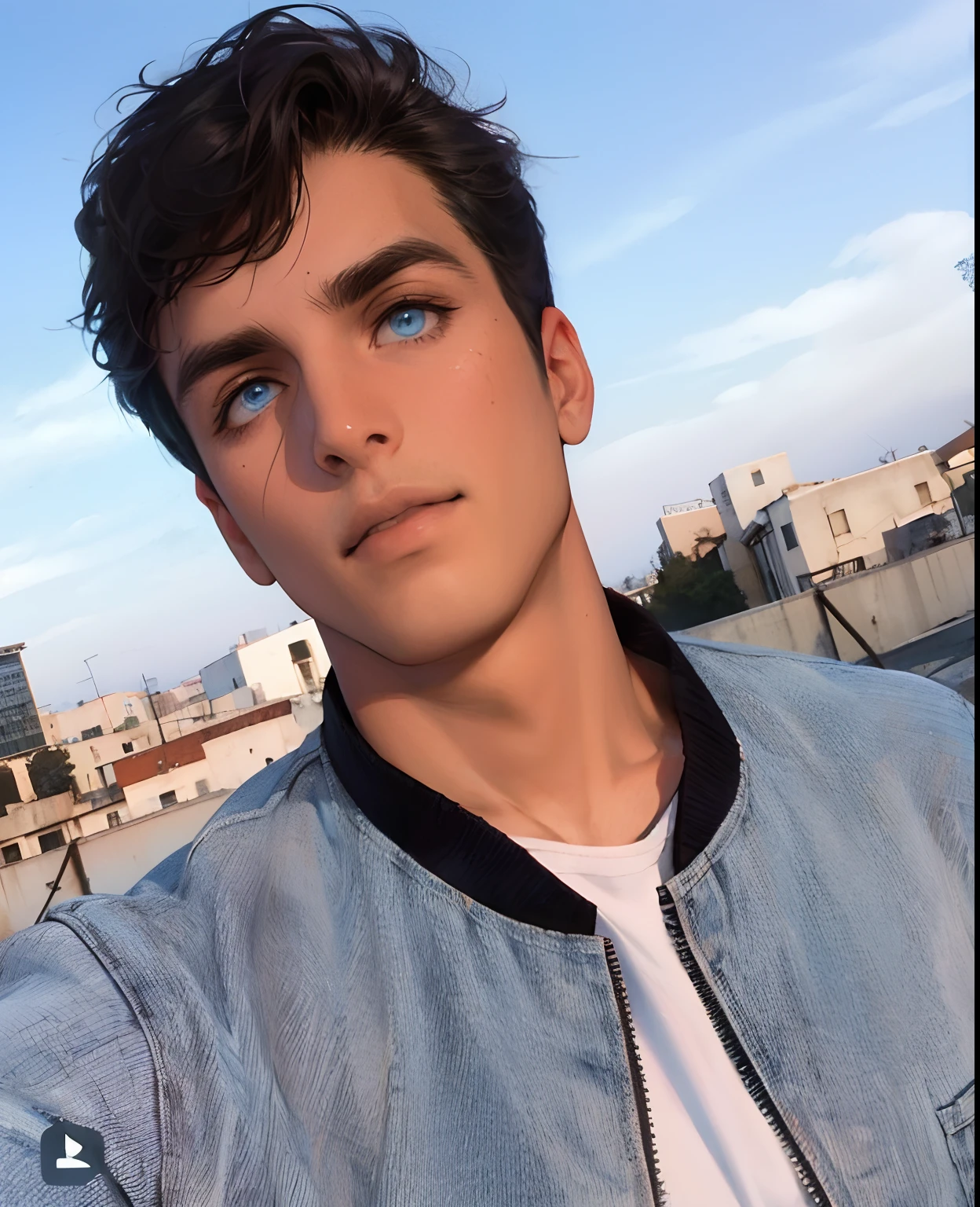 Gentle blue eyes