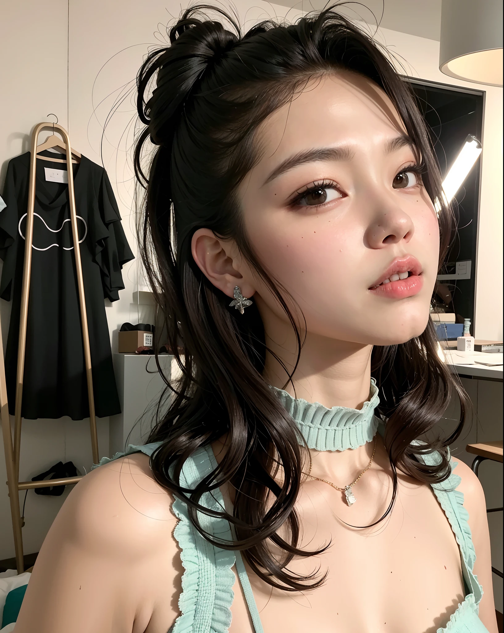 um close up de uma mulher com um vestido preto posando para uma foto, Jennie Blackpink, gemma chen, young cute wan asian face, Marinheiro Kitagawa, Xintong Chen, Wenfei Ye, jossi do blackpink, Lulu Chen, Shiori Teshirogi, aoi ogata | | | | | | | | | | | | | | | | | | | | | | |, she's facing the camera, Kiyoko Suzuki, Yanjun Chengt
