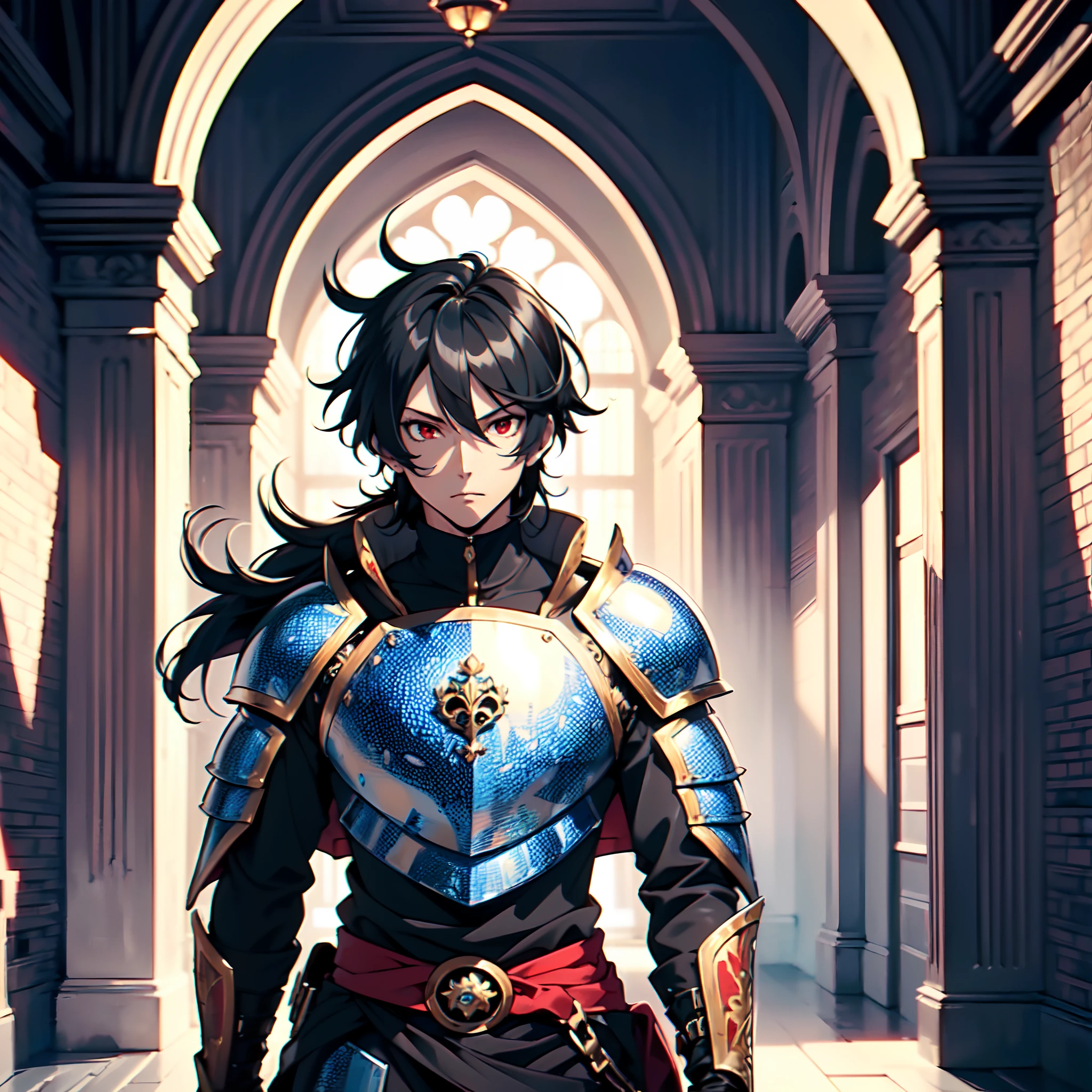 128K Ultra High Definition,
128K Ultra High Quality,
128K Ultra High Resolution,
Best Definition,
Best Quality,
Best Resolution,
Perfectly Detailed,
Perfectly Designed,
Extremely Detailed,
Extremely Designed,
Hyper Detailed,
Hyper Definition,
Hyper Quality,
Hyper Resolution,
Masterpiece,
(((Anime))),
Body Shot,
(((Boy))),
Handsome,
Muscular Body,
(((Black Mid Hair))),
(((Red Eyes))),
(((Hyper Detailed & Perfectly Designed With Ultra High Quality Blue Warlord Armor))),
(((Inside Of Medieval Royal Palace Background Scenery))),