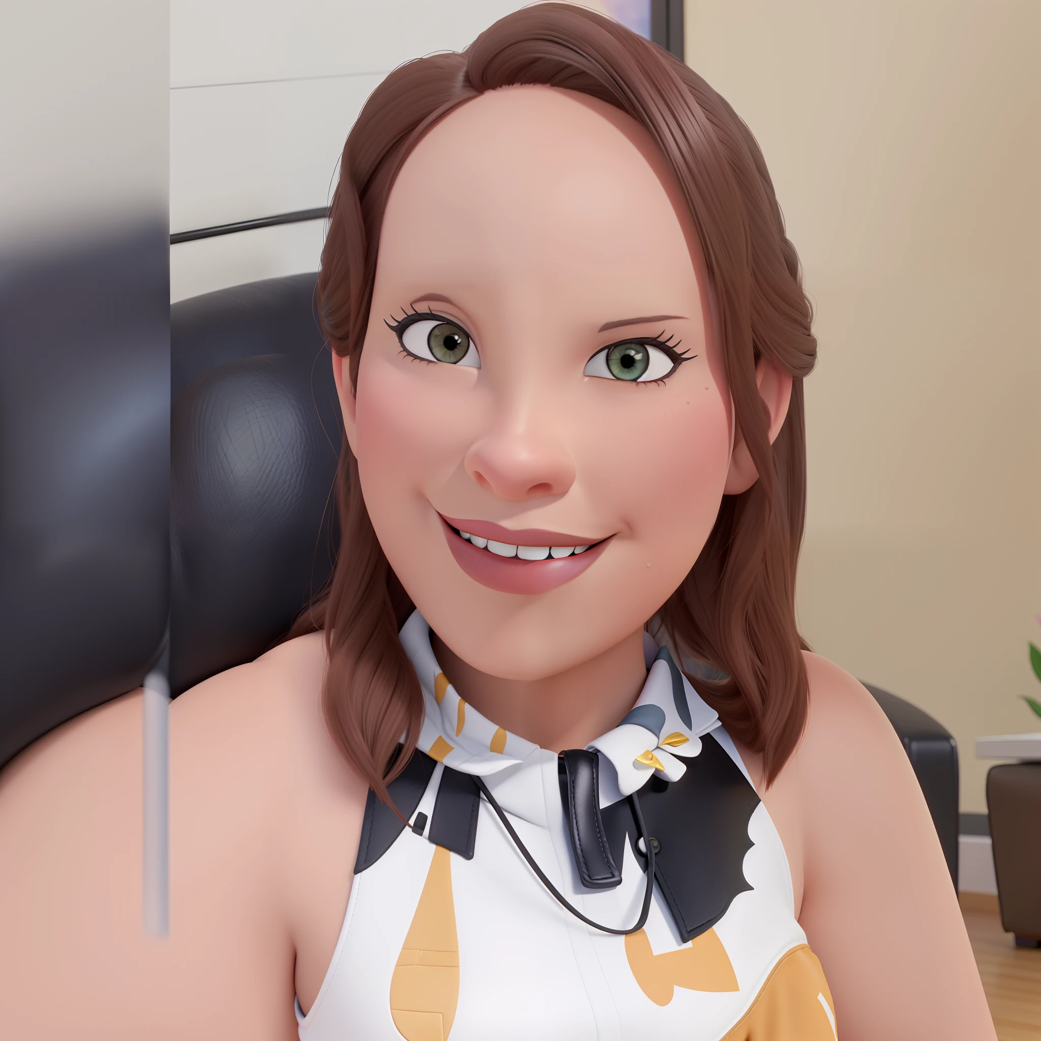 Crie uma personagem disney pixar baseada nessa foto de uma menina que ama os animais e quer salvar o mundo