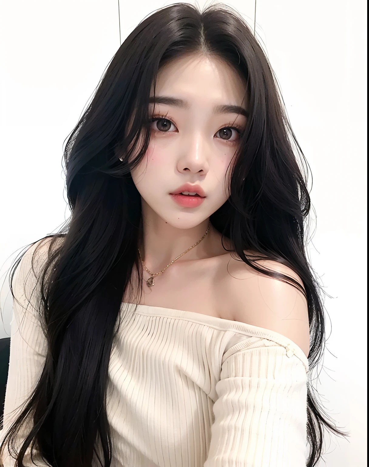 Araffe Asian woman with long hair wearing bunny ears and a short top., joven y adorable rostro coreano, muy hermosa linda catgirl, pale korean adorable face, hermosa joven coreana, dulce conejita ultrarrealista, muchacha coreana, ulzzang, con pelo largo y ojos penetrantes, hermosa joven coreana, hermosa mujer surcoreana, jaeyeon nam