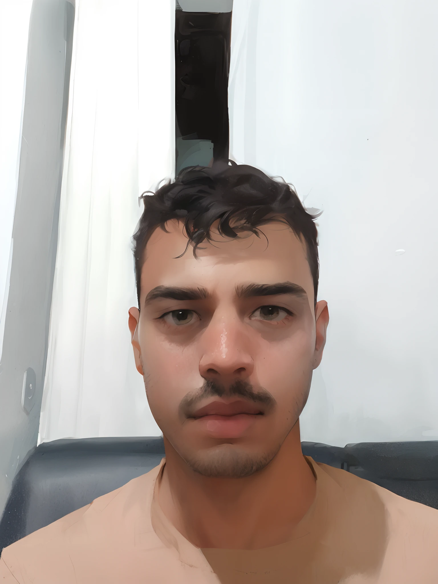 Homem de 25 anos, With a gun in his right hand and behind him is a police car
