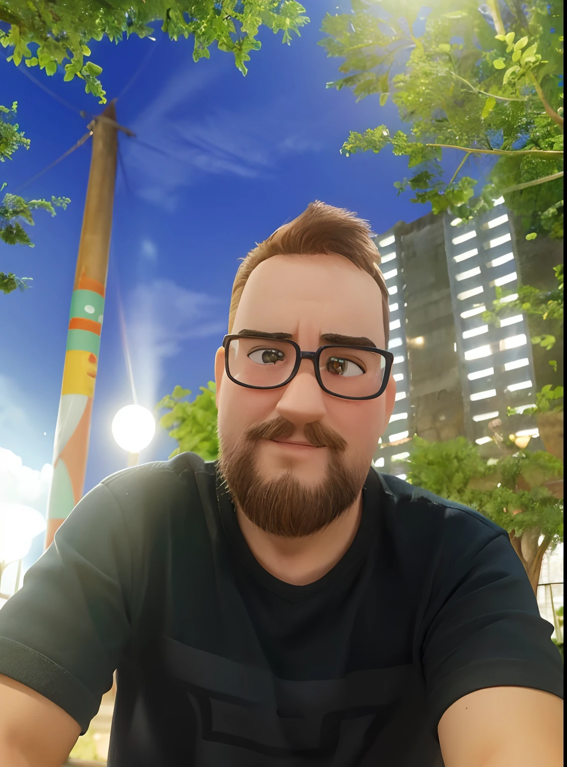 Homem branco estilo Pixar, alta qualidade, melhor qualidade