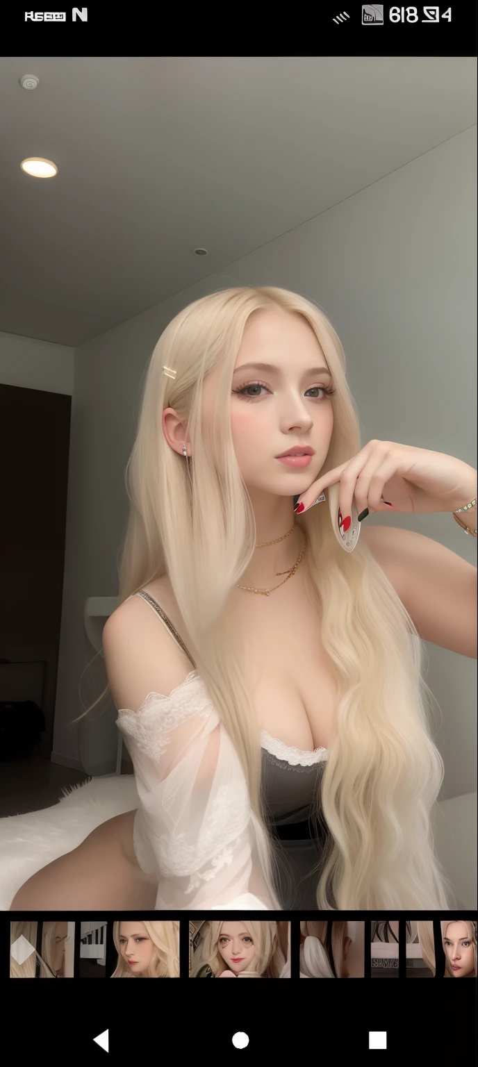 Blonde woman with long hair brushing her teeth in a mirror, cabello rubio muy, very pale, Ava Max, extremely pale blond hair, Anna Nikolanova aka Newmilky, con cabello largo y rubio, Yelena Belova, Angelawhite, BLONDE CHILD girl, Rubio y rasgos atractivos, cabello liso rubio, Cabello rubio largo y lacio, chica sexy con cabello largo y rubio