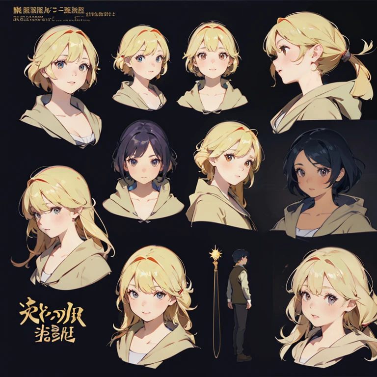 CharacterDesignSheet、You can use magic、faces