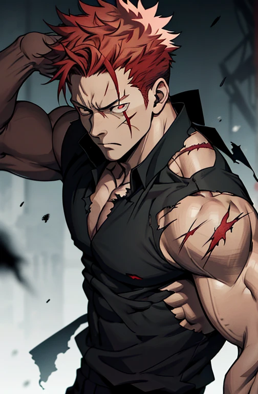 Top quality, Photorealistic, 8K, High Definition, Unity 8K wallpaper, high res, ultra sharp, masterpiece, ((masterpiece)), best quality, intricate details, expressive eyes, perfect face, detailed face, detailed eyes, masterpiece, highly detailed exquisite character art, ultra-realistic, detailed body, detailed pectorals, ((male focus)), big bare pectorals, detailed muscles, big bare pectorals, detailed muscles, bulge, ((1male)), surviving a zombie apocalypse, dirty male, bloody male, holding a bat, muscular body, windy, super long brown hair, fighting zombies,