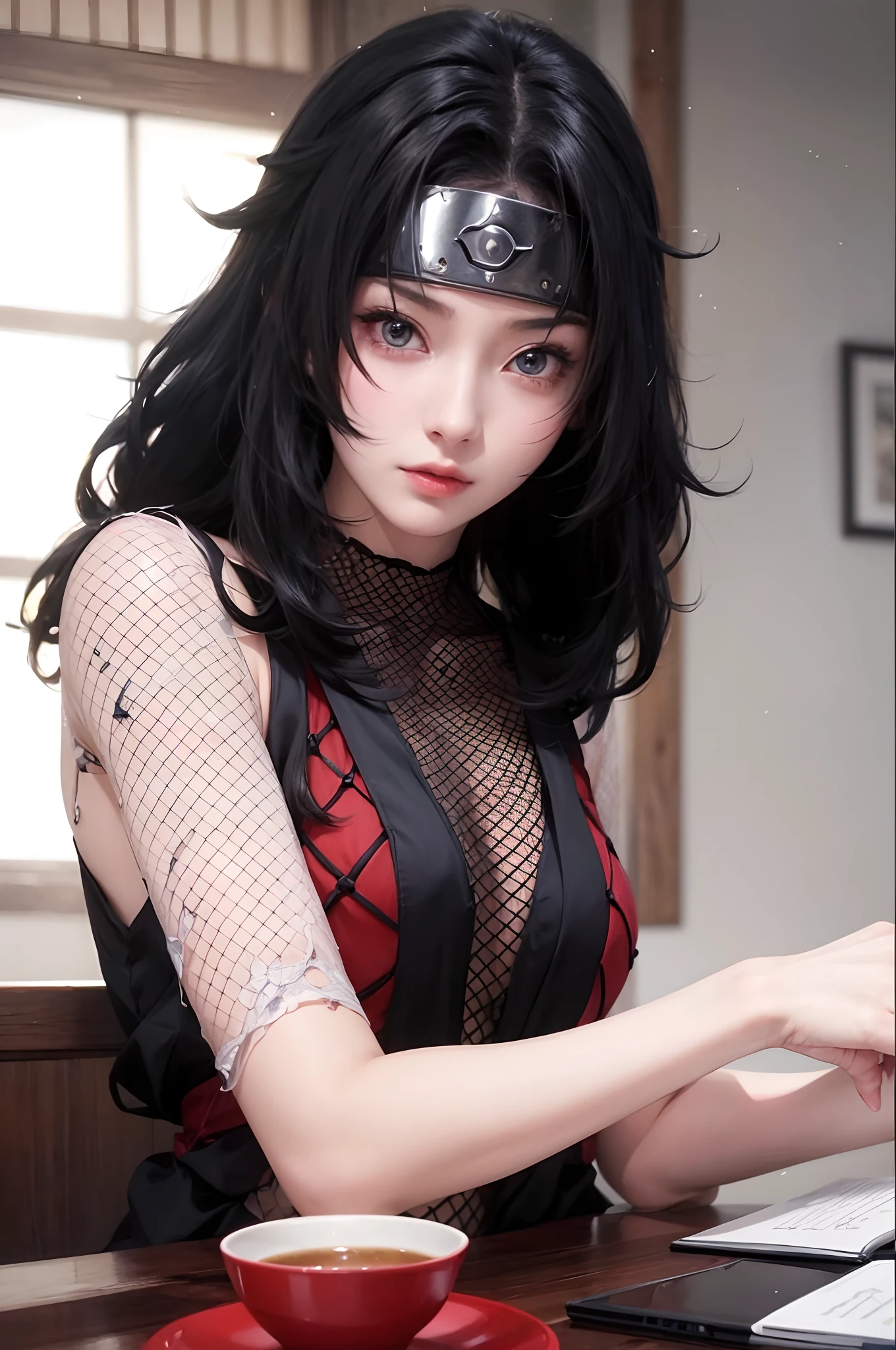 Kurenay_from narutoshipunden 、best quality ,ultra high quality detail , realistic , perffeck charakter , disingd body, outfit open body , masterpiece waiffu eyes , full body ,sexy hot , xxx , film eyes , 1girl, cute , Japanese teen , UHD ,HDR, hentai face , from photo realistic , stayl waiffu ,realisticdetail ,