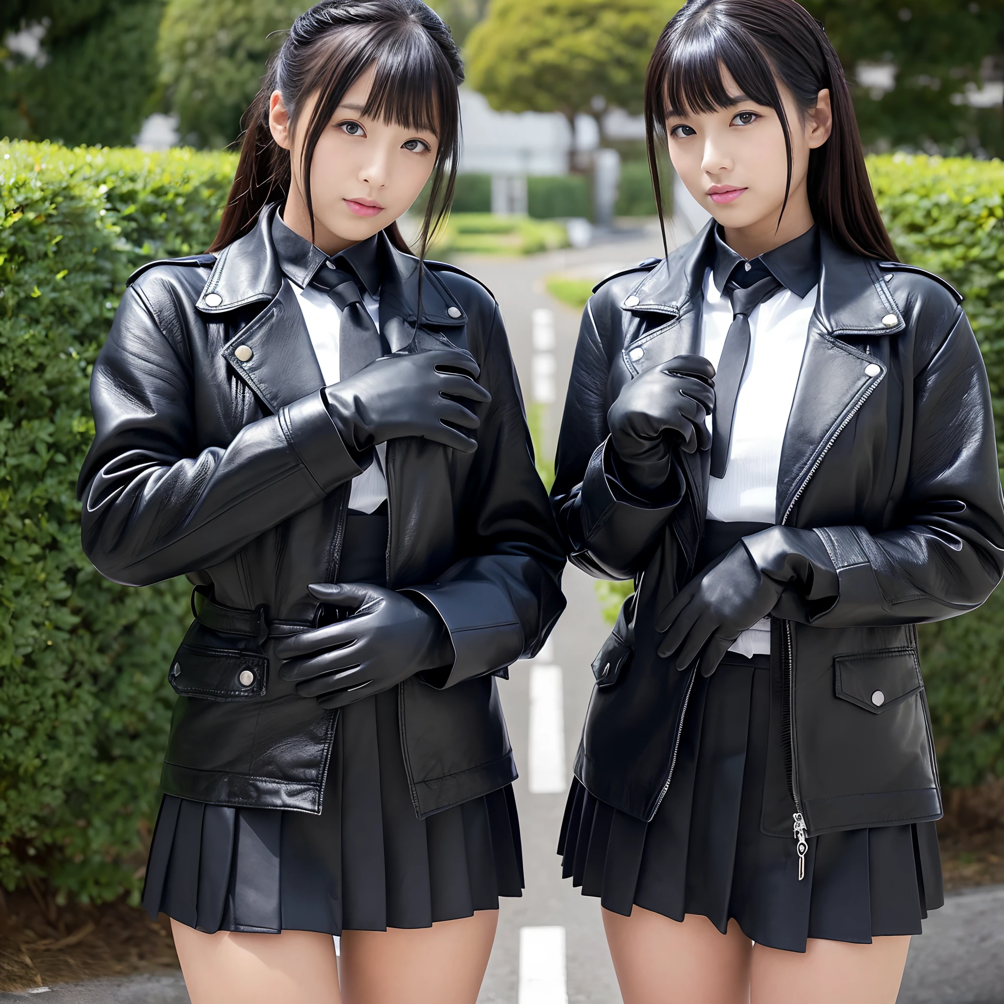Beautiful Japanese girls being forced to race in an underground arena。
They wear penis gags with stirrups。
They are wearing arm binders behind their backs.。
They wear collars and shackles。
They wear horse tail-shaped anal plugs.。
They wear chastity belts。
They wear high heels shaped like horses' hooves.。
they are otherwise naked。