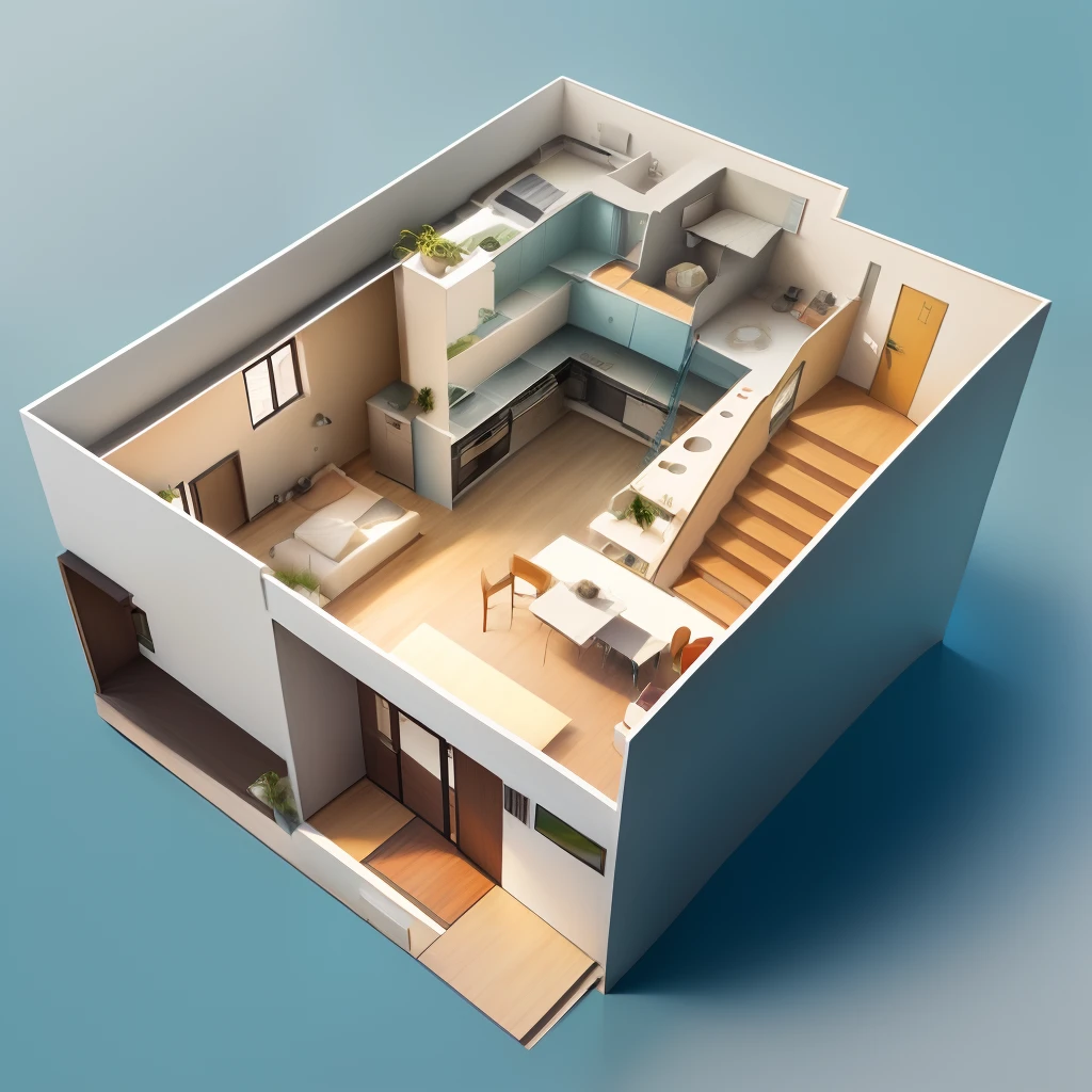 Planta baixa de uma casa de 12 x 25