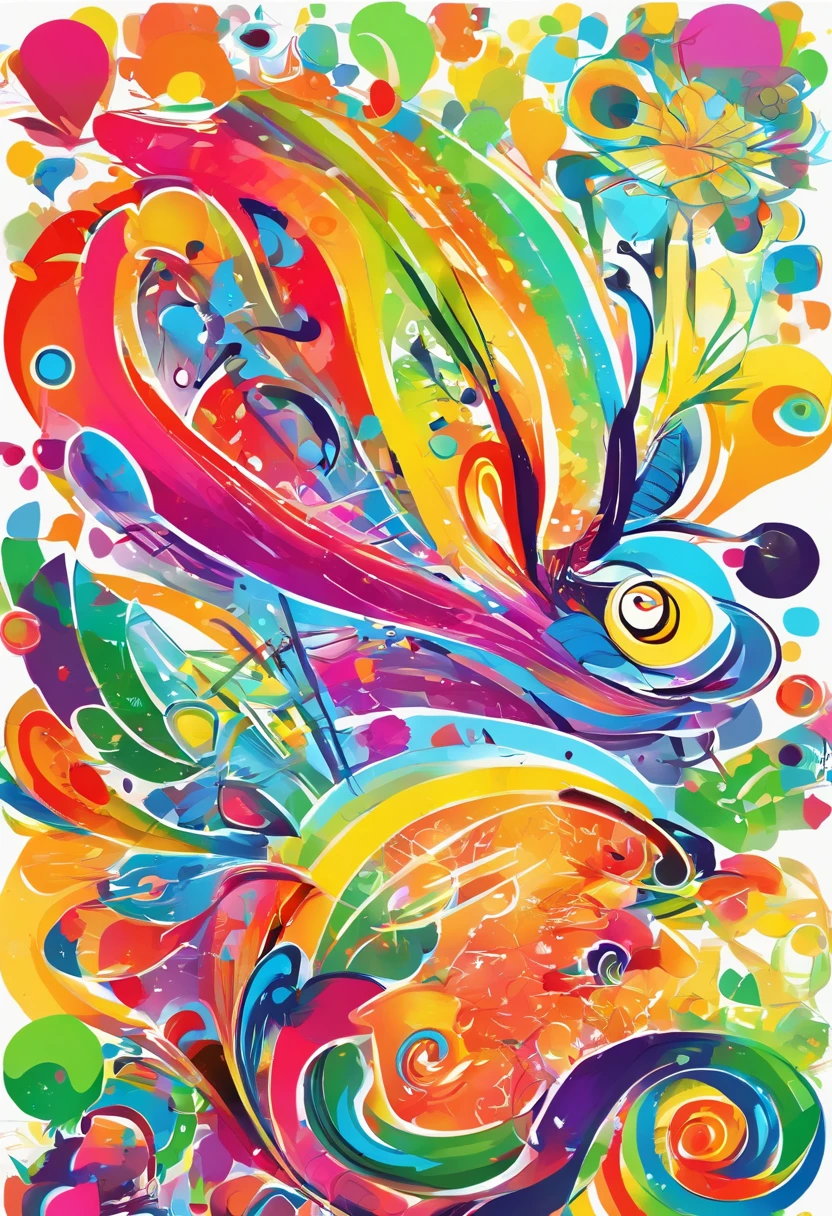 arte splash, grafismo, diverse and playful geometric figures, Rainbow, grafitti, romero britto,um jumentinho head, juba bem detalhada ((fundo branco)), olhos penetrantes, asno burrinho jegue colorido, abstrato, epic instagram, art-station, estilo splash de tinta colorida+, contorno, hiperdetalhado intricadamente detalhado, genial, detalhes intrincados, tela inicial, cores complementares, conceito realista arte, 8K, obra-prima do deviantart, oil-painting, pinceladas pesadas, pingos de tinta, artes de salpicos.
