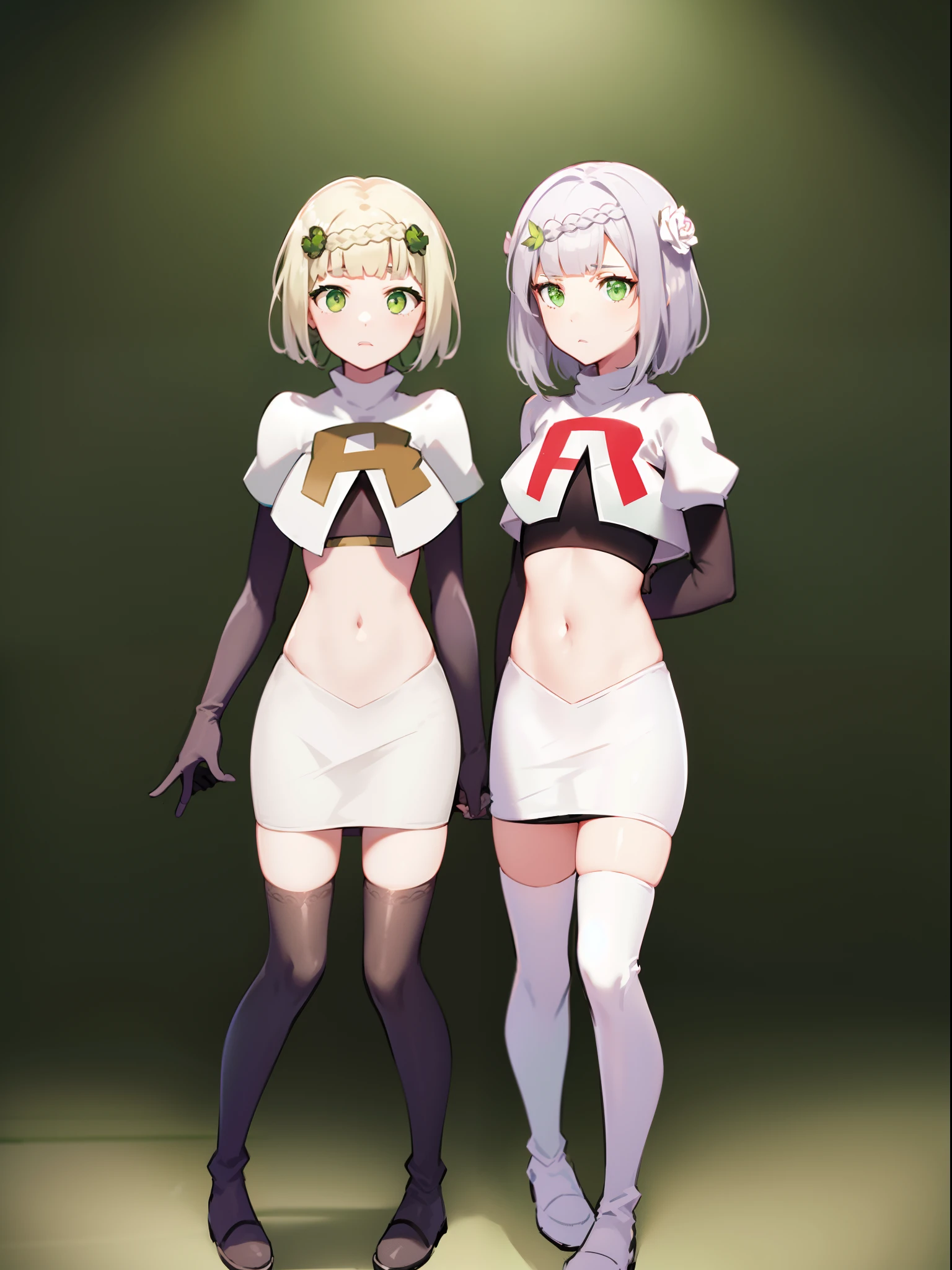 1girl、vtuber-fullbody、highest quality、Masterpiece、Official Art、The best composition、Super detailed、Standing in front of the viewer、short hair、bikini、Small breasts、barefoot、Transparent Background、Character design sheet、Standing figure、