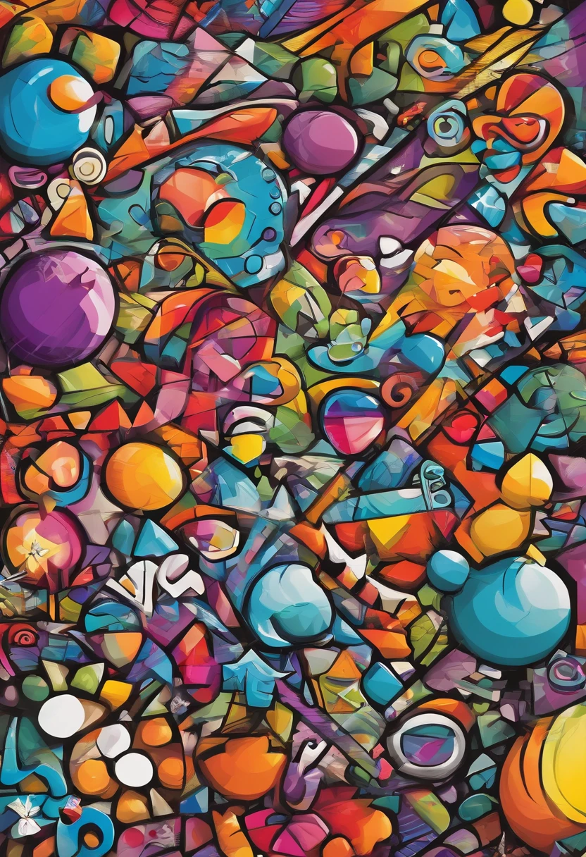 grafismo, diverse and playful geometric figures, Rainbow, romero britto, uma gata head, juba bem detalhada ((fundo branco)), olhos penetrantes, gatinha colorida, delicada e alegre, abstrato, epic instagram, art-station, toque de estilo splash de tinta colorida+, contorno, hiperdetalhado intricadamente detalhado, genial, detalhes intrincados, tela inicial, cores complementares, conceito realista abstrato romero britto de arte, 8K, obra-prima do deviantart, oil-painting, pinceladas pesadas, pingos de tinta, artes de salpicos.