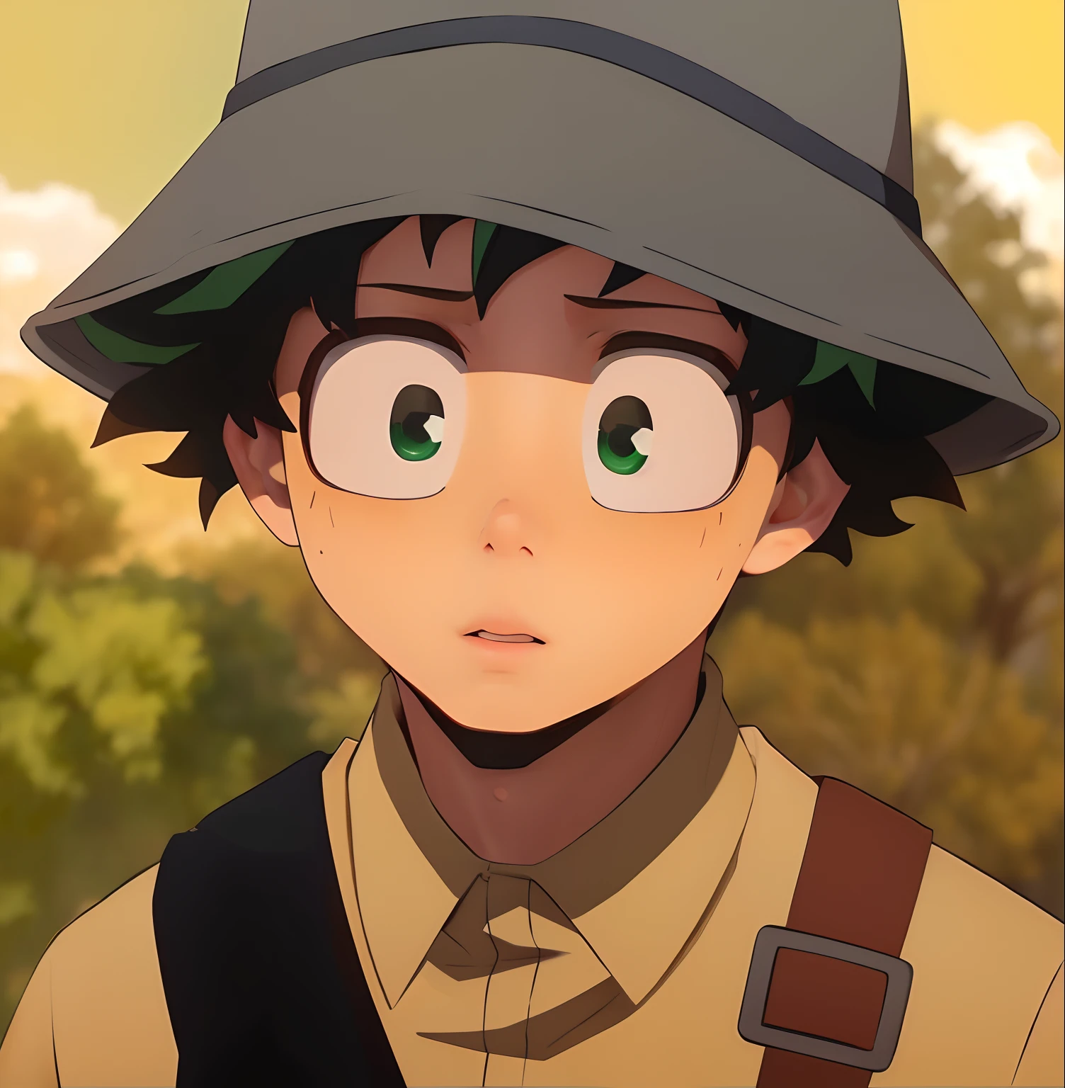 Hyperrealistic version of Midoriya, hyperdetailed, 8k, hyperrealistic