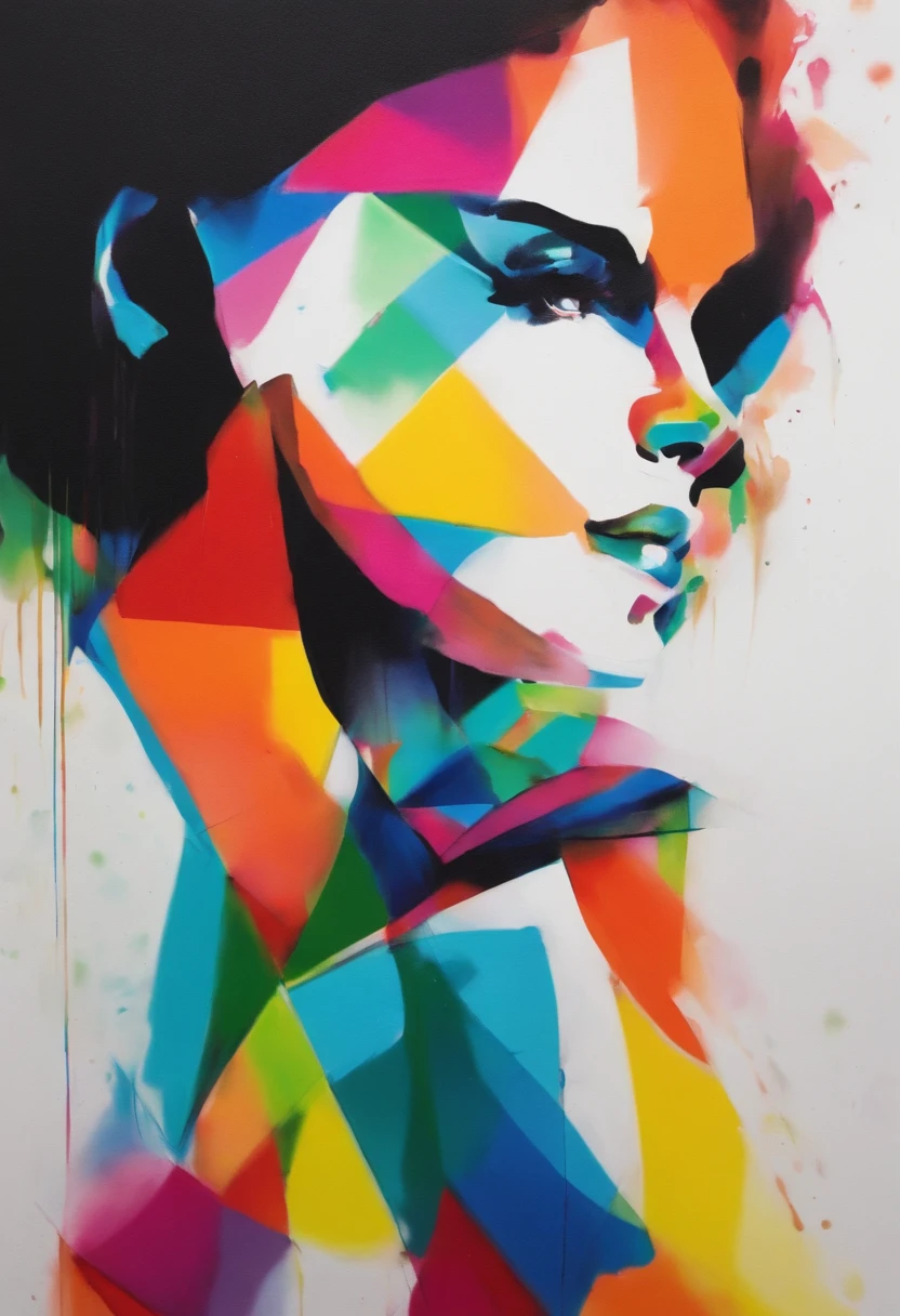 grafismo, diverse and playful geometric figures, Rainbow, romero britto, uma gatinha peluda e charmosa, gata head, juba bem detalhada ((fundo branco)), olhos penetrantes, animal gatinha colorida e alegre, Art Watercolor Painting Oil Paint, abstrato, epic instagram, art-station, toque de estilo splash de tinta colorida+, contorno, hiperdetalhado intricadamente detalhado, genial, detalhes intrincados, tela inicial, cores complementares, conceito realista abstrato romero britto de arte, 8K, obra-prima do deviantart, oil-painting, pinceladas pesadas, pingos de tinta, artes de salpicos.