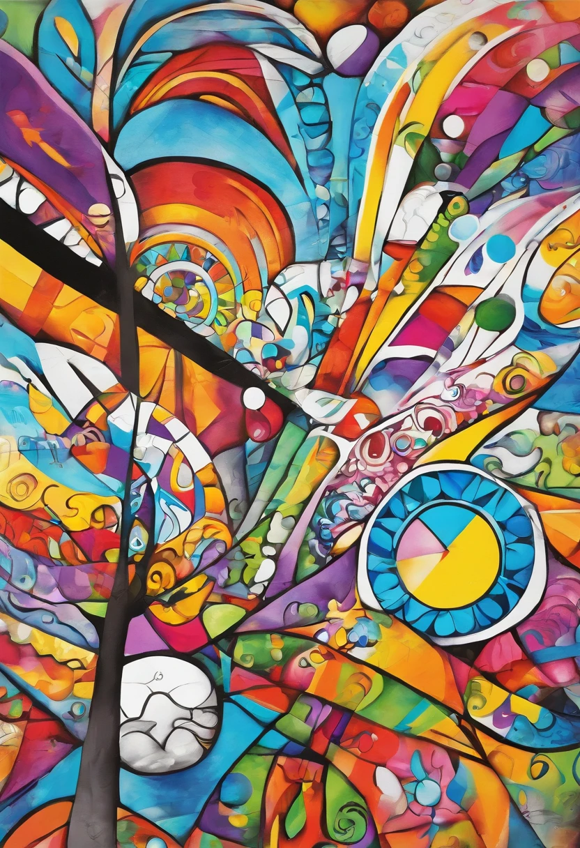 grafismo, diverse and playful geometric figures, Rainbow, romero britto, uma gatinha peluda e charmosa, gata head, juba bem detalhada ((fundo branco)), olhos penetrantes, animal gatinha colorida e alegre, Art Watercolor Painting Oil Paint, abstrato, epic instagram, art-station, toque de estilo splash de tinta colorida+, contorno, hiperdetalhado intricadamente detalhado, genial, detalhes intrincados, tela inicial, cores complementares, conceito realista abstrato romero britto de arte, 8K, obra-prima do deviantart, oil-painting, pinceladas pesadas, pingos de tinta, artes de salpicos.
