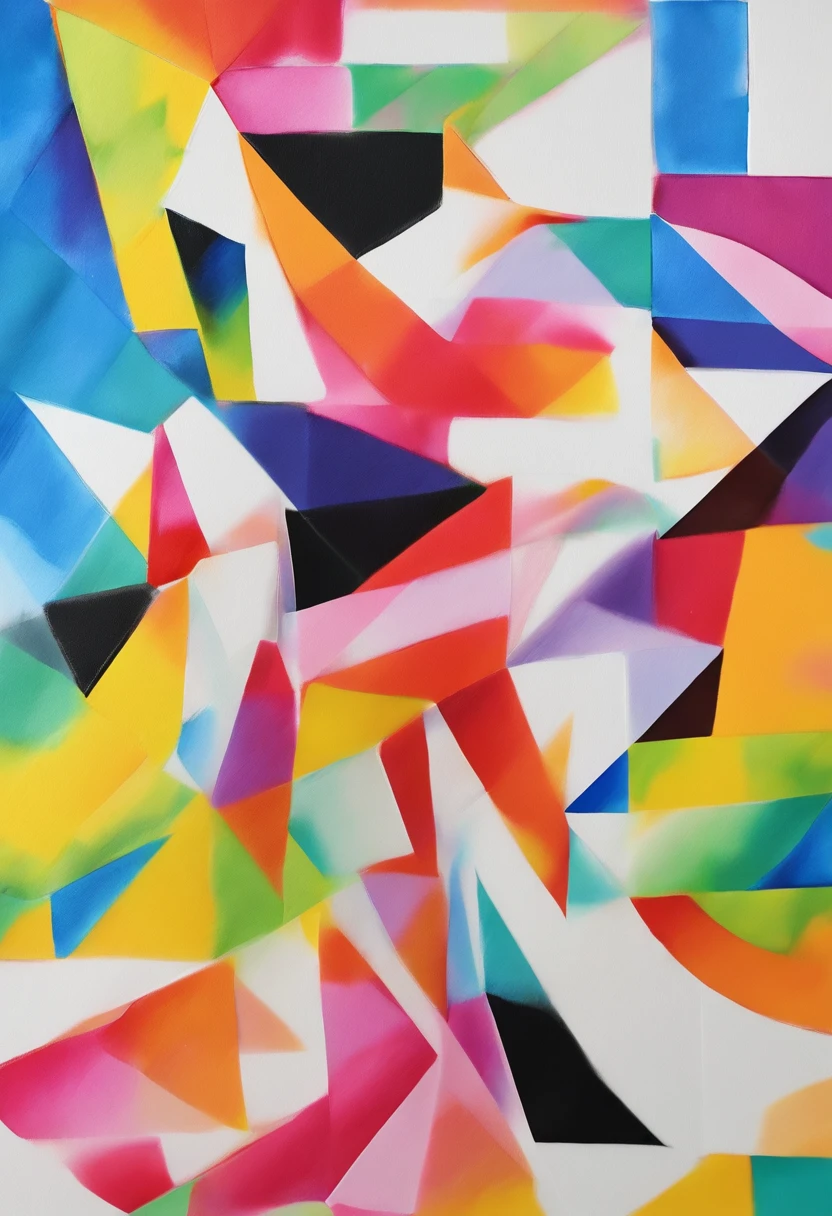 grafismo, diverse and playful geometric figures, Rainbow, romero britto, The thought slipping through your fingers and the confusion of memory ((fundo branco e preto)), contrastes exacerbados, olhos penetrantes, colorida e alegre, Dull and sad, Art Watercolor Painting Oil Paint, abstrato, epic instagram, art-station, toque de estilo splash de tinta colorida+, contorno, hiperdetalhado intricadamente detalhado, genial, detalhes intrincados, tela inicial, cores complementares, conceito realista abstrato romero britto de arte, 8K, obra-prima do deviantart, oil-painting, pinceladas pesadas, pingos de tinta, artes de salpicos.