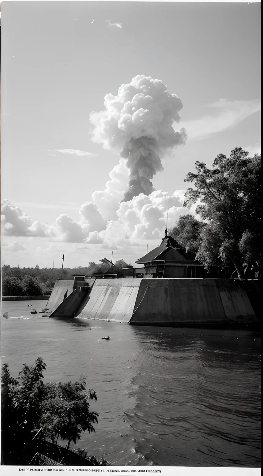 Troops from Kalimantan attack the Dutch fort